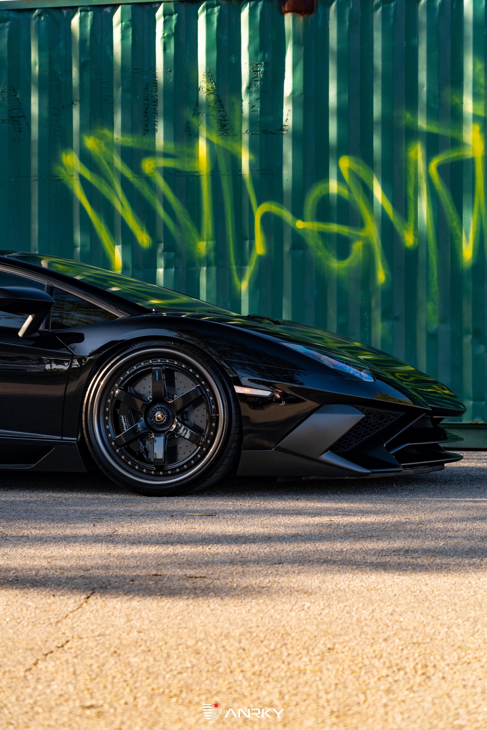 Lamborghini Aventador SV Roadster | Nero Noctis | on ANRKY JDX-316 | Gloss Black