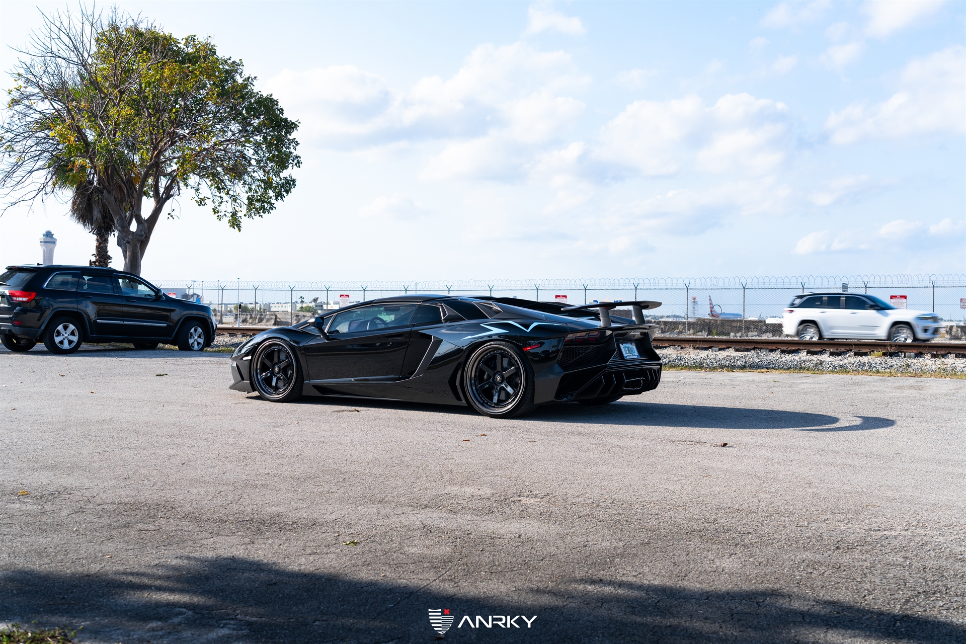Lamborghini Aventador SV Roadster | Nero Noctis | on ANRKY JDX-316 | Gloss Black