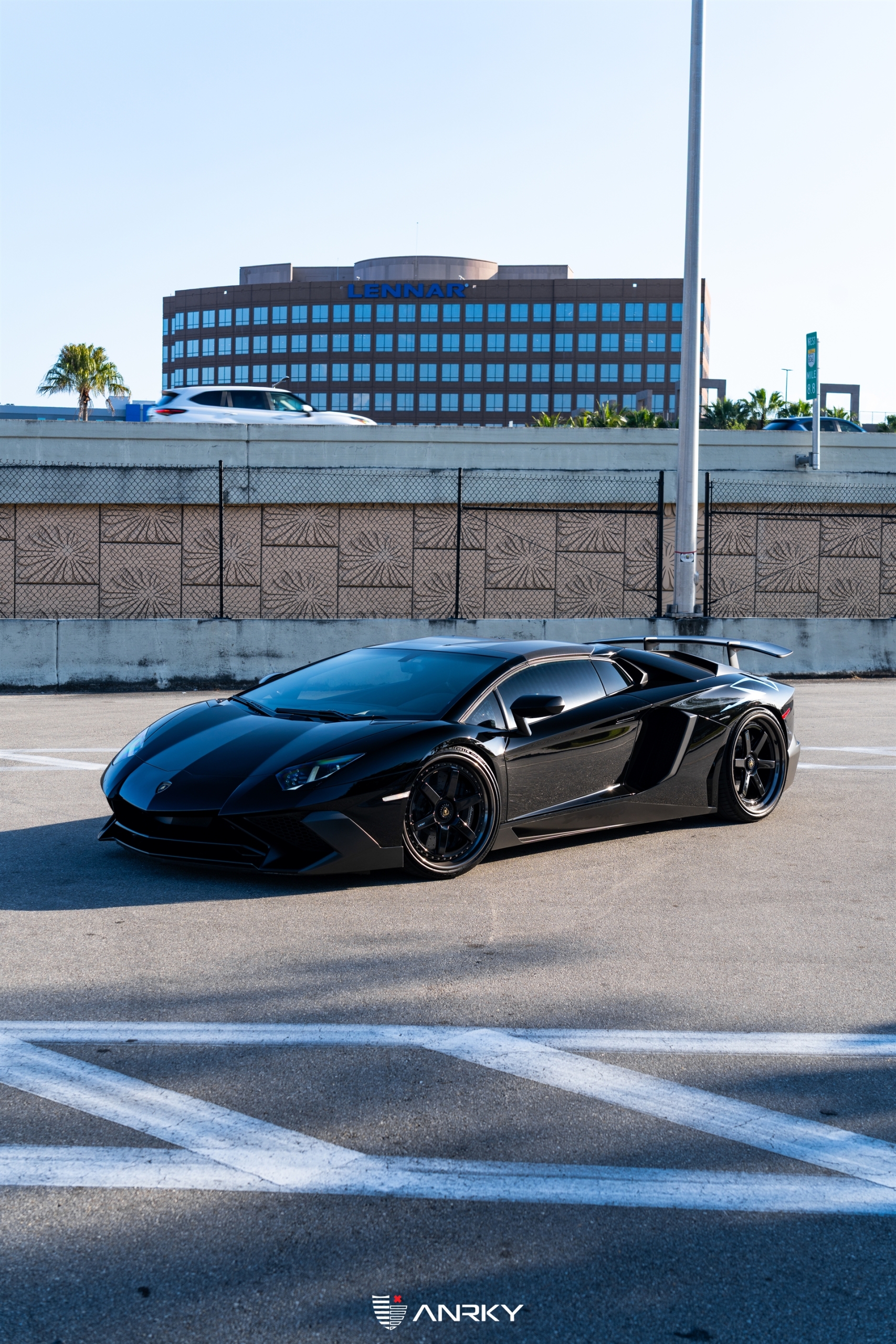 Lamborghini Aventador SV Roadster | Nero Noctis | on ANRKY JDX-316 | Gloss Black
