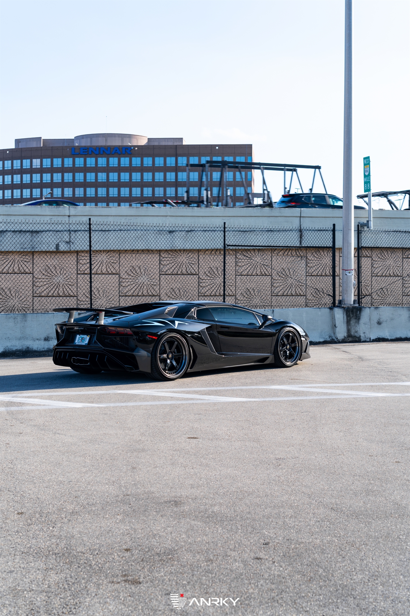 Lamborghini Aventador SV Roadster | Nero Noctis | on ANRKY JDX-316 | Gloss Black