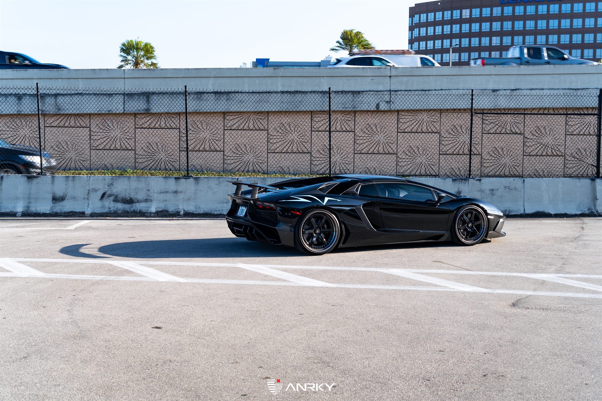 Lamborghini Aventador SV Roadster | Nero Noctis | on ANRKY JDX-316 | Gloss Black