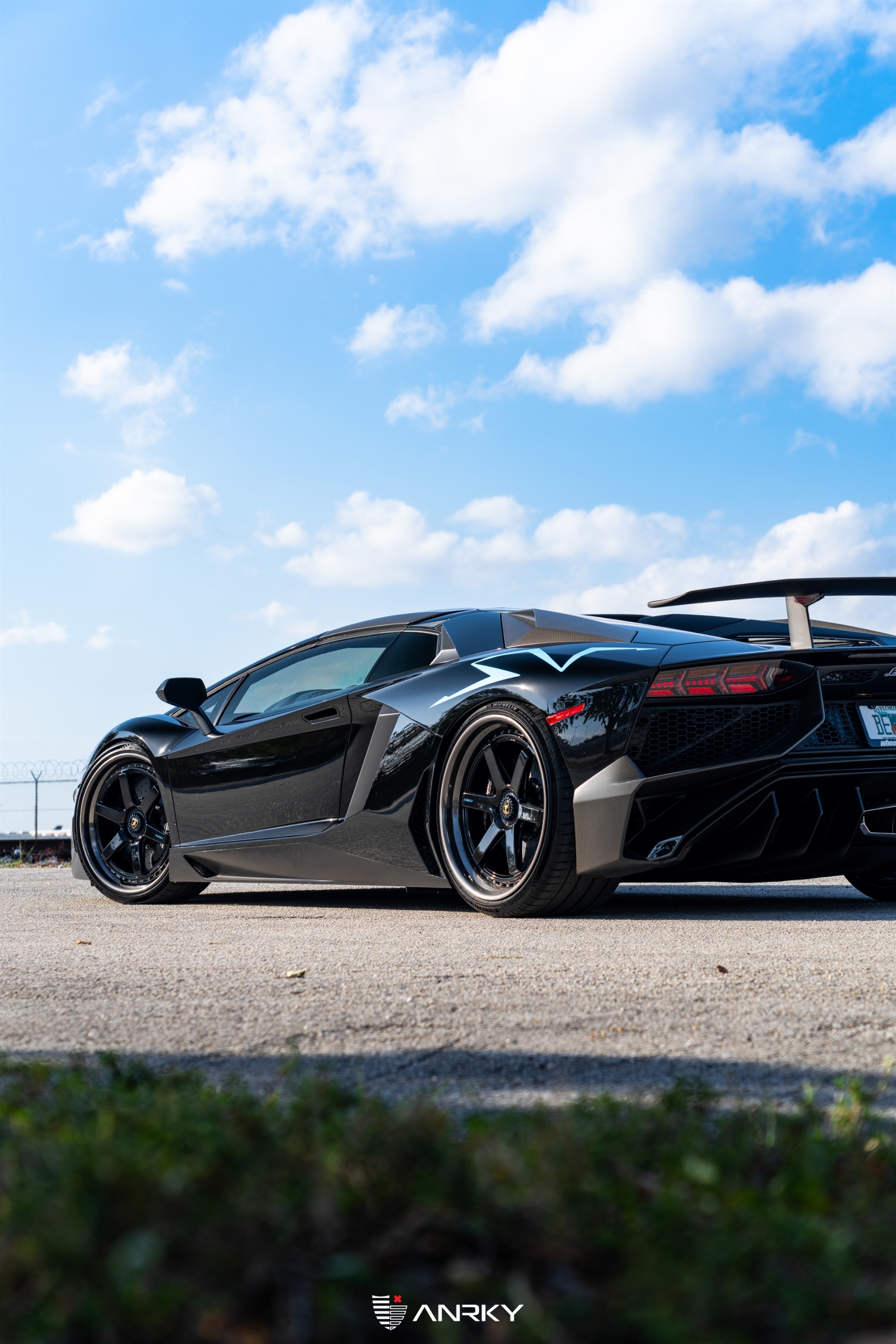 Lamborghini Aventador SV Roadster | Nero Noctis | on ANRKY JDX-316 | Gloss Black
