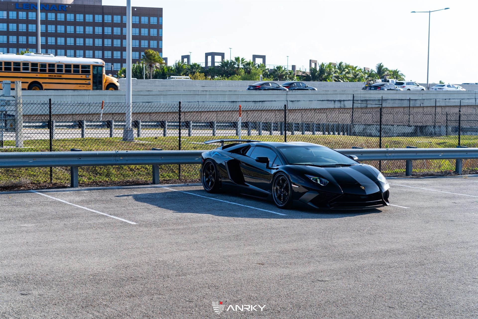 Lamborghini Aventador SV Roadster | Nero Noctis | on ANRKY JDX-316 | Gloss Black