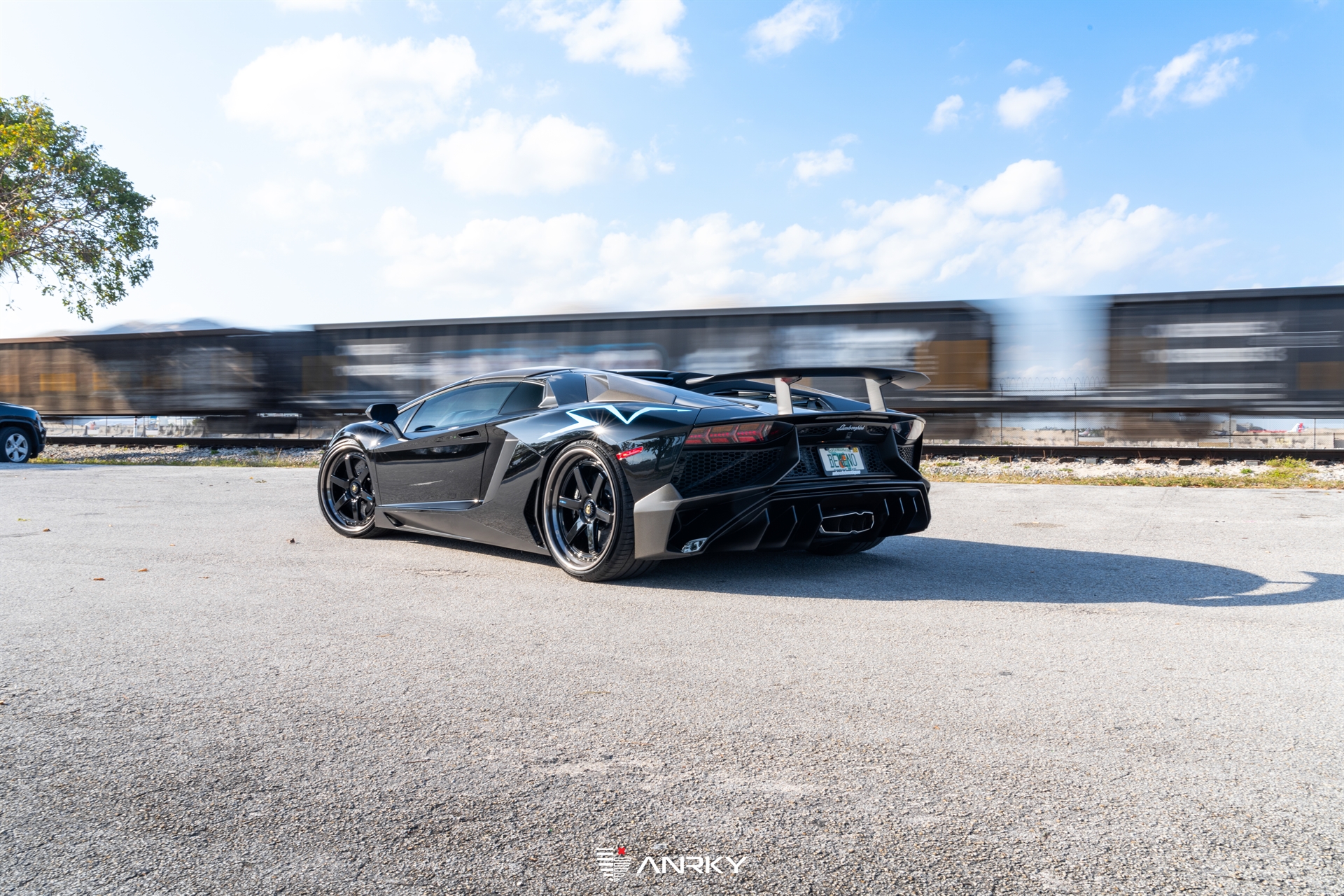 Lamborghini Aventador SV Roadster | Nero Noctis | on ANRKY JDX-316 | Gloss Black