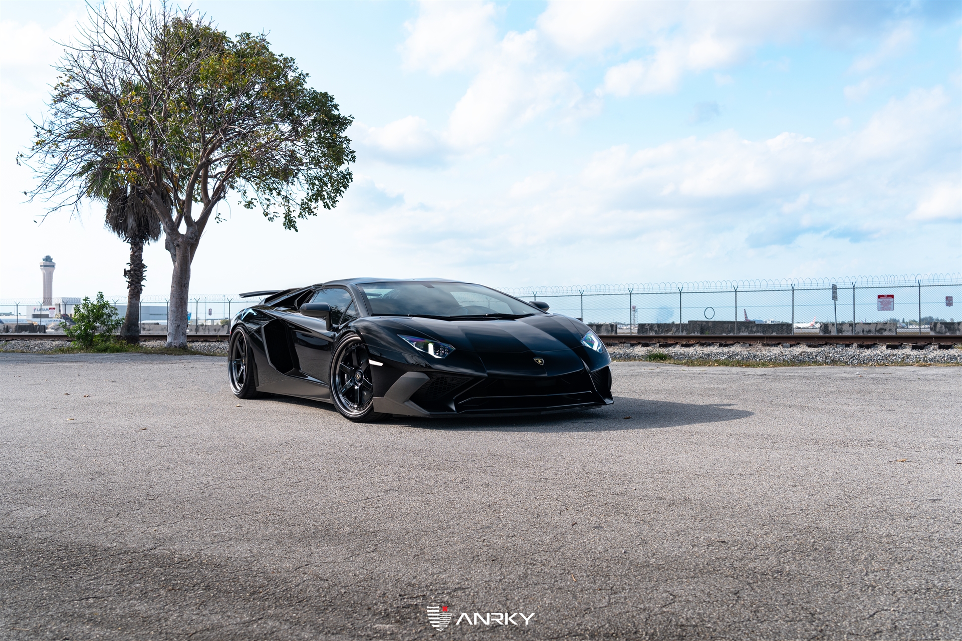 Lamborghini Aventador SV Roadster | Nero Noctis | on ANRKY JDX-316 | Gloss Black