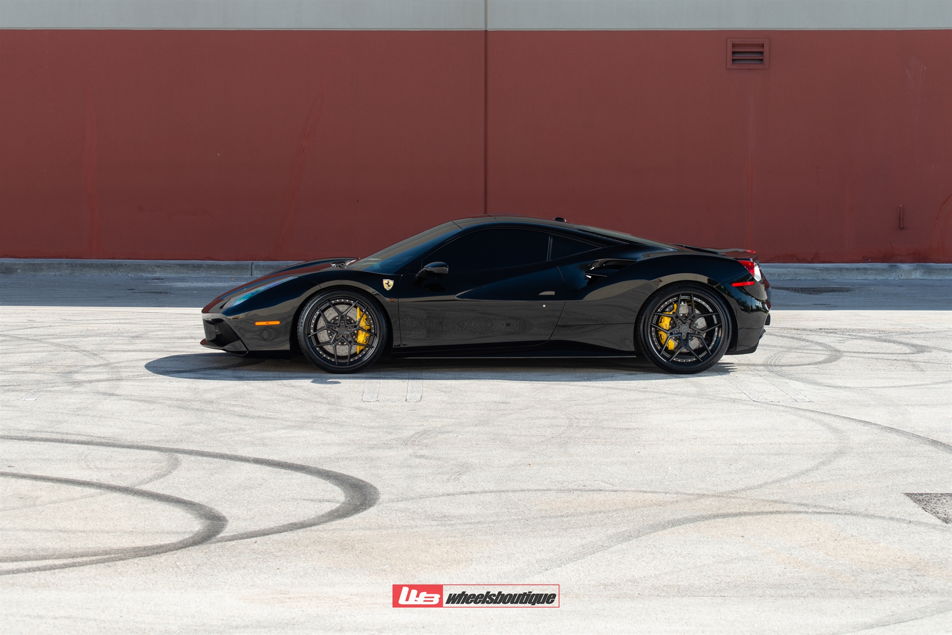 Ferrari 488 | Nero | on ANRKY S3-X4 | Satin Black