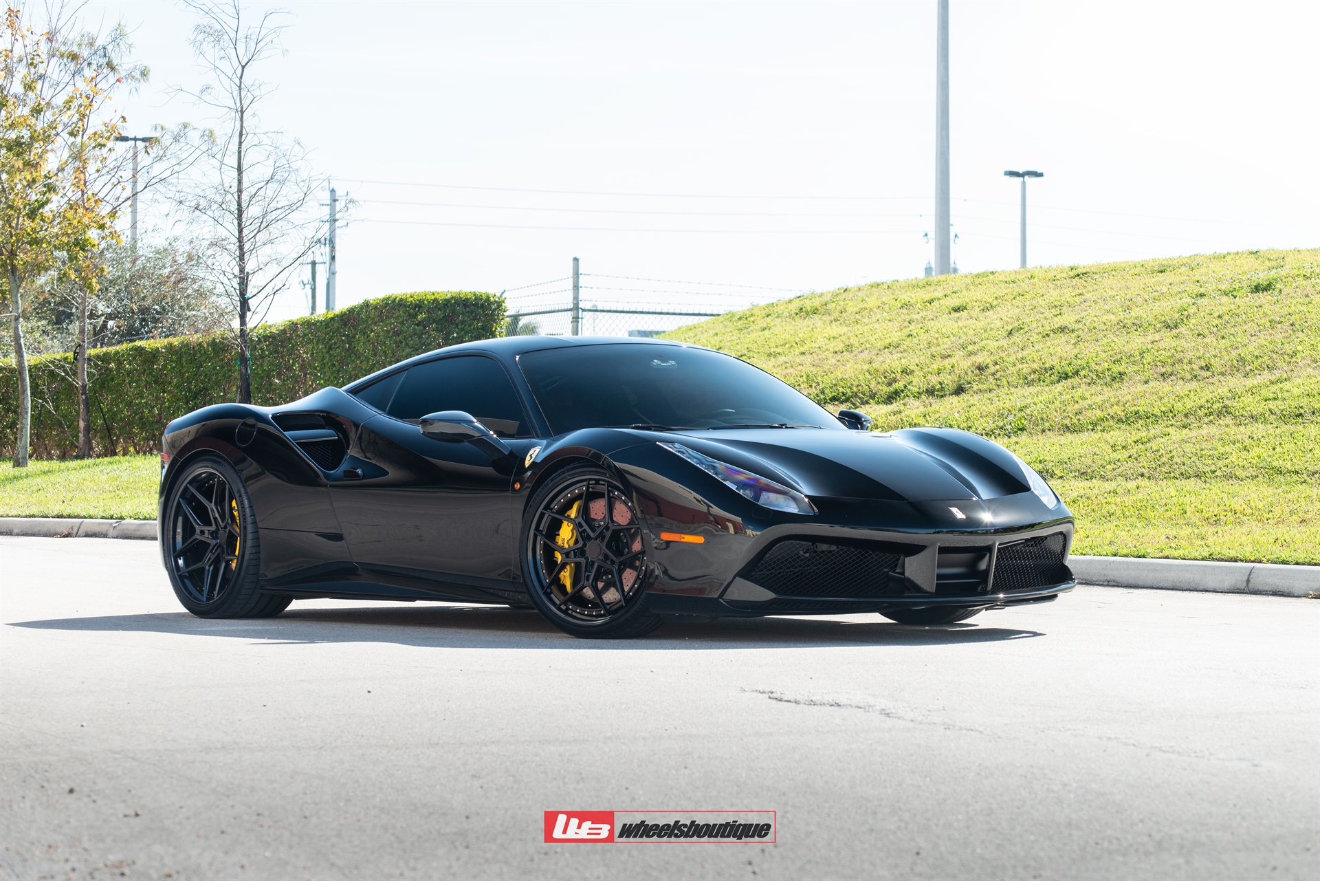 Ferrari 488 | Nero | on ANRKY S3-X4 | Satin Black