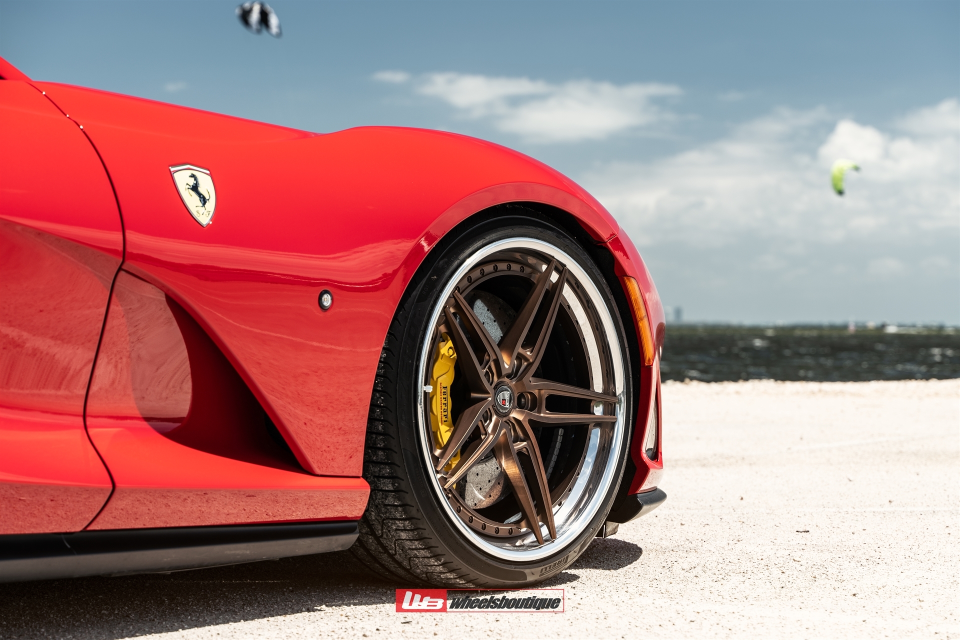 Ferrari 812 | Rosso Corsa | on ANRKY AN37 | Two-Tone: Frozen Brushed Bronze Face + Frozen Polished Bronze Windows