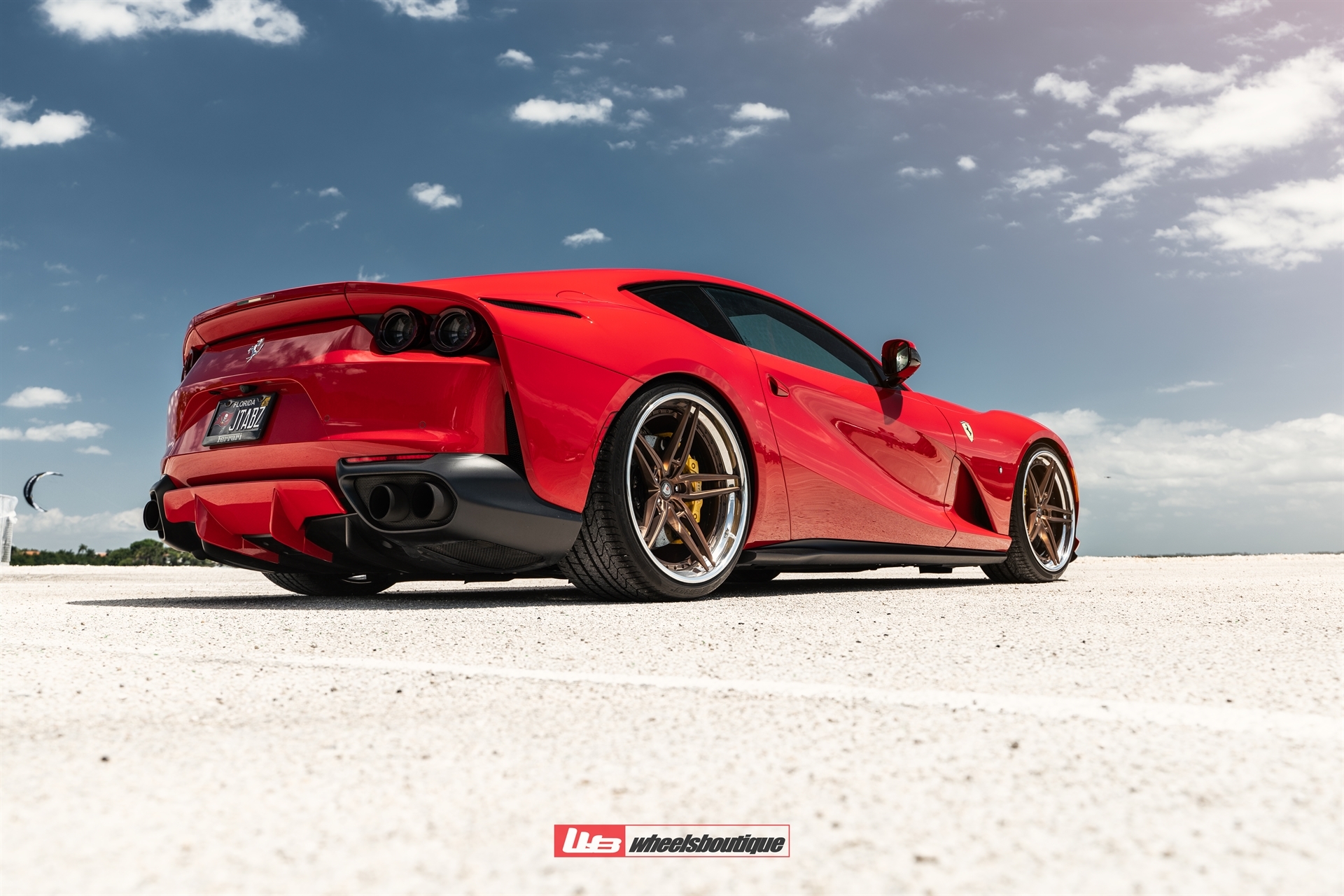 Ferrari 812 | Rosso Corsa | on ANRKY AN37 | Two-Tone: Frozen Brushed Bronze Face + Frozen Polished Bronze Windows