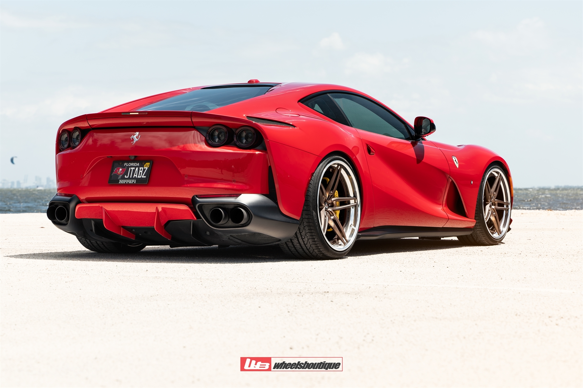Ferrari 812 | Rosso Corsa | on ANRKY AN37 | Two-Tone: Frozen Brushed Bronze Face + Frozen Polished Bronze Windows