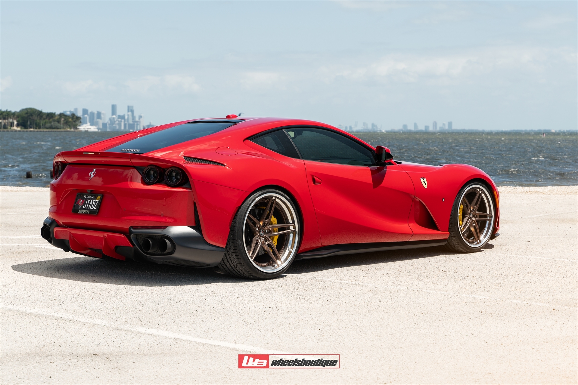 Ferrari 812 | Rosso Corsa | on ANRKY AN37 | Two-Tone: Frozen Brushed Bronze Face + Frozen Polished Bronze Windows