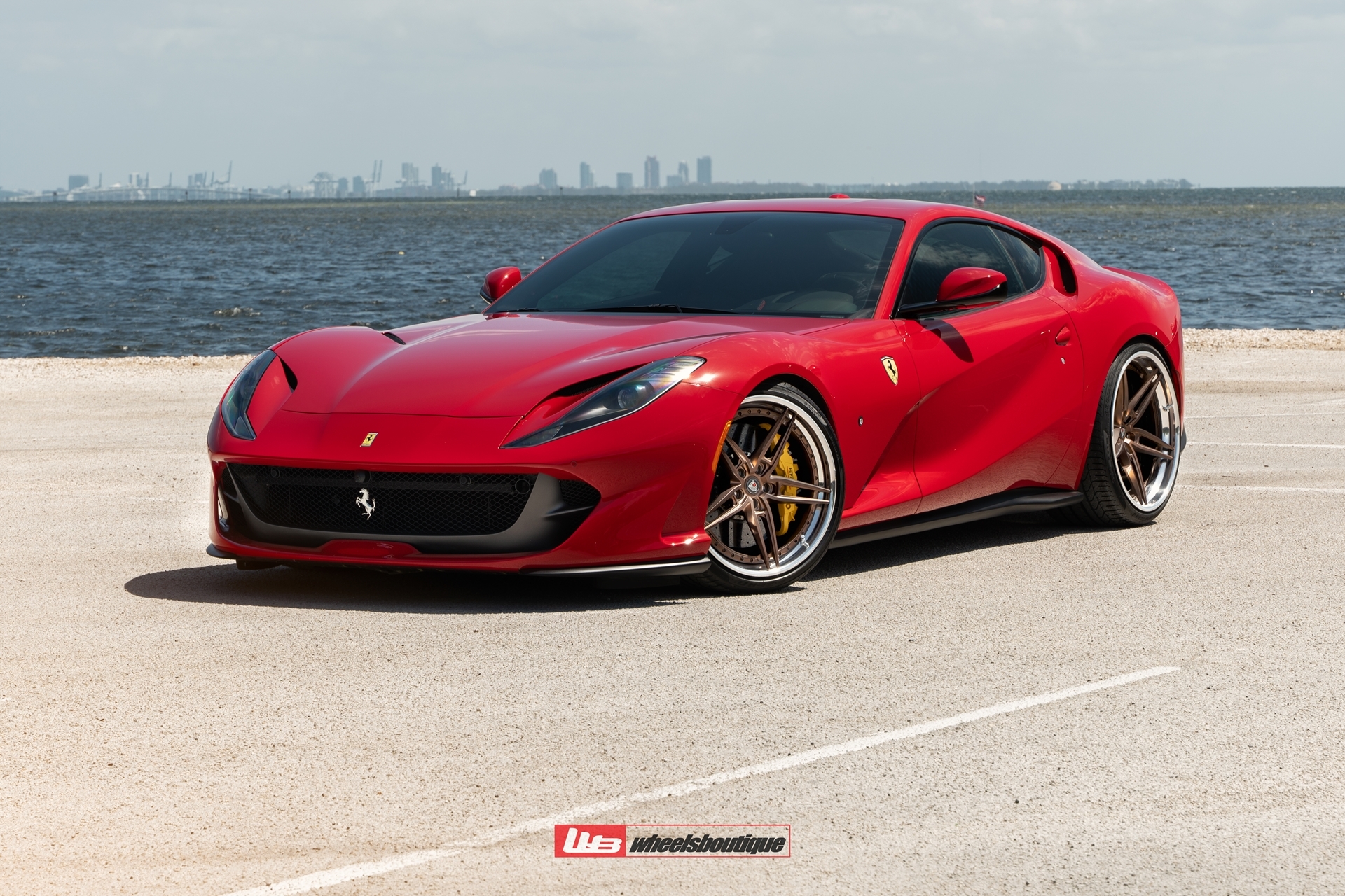 Ferrari 812 | Rosso Corsa | on ANRKY AN37 | Two-Tone: Frozen Brushed Bronze Face + Frozen Polished Bronze Windows