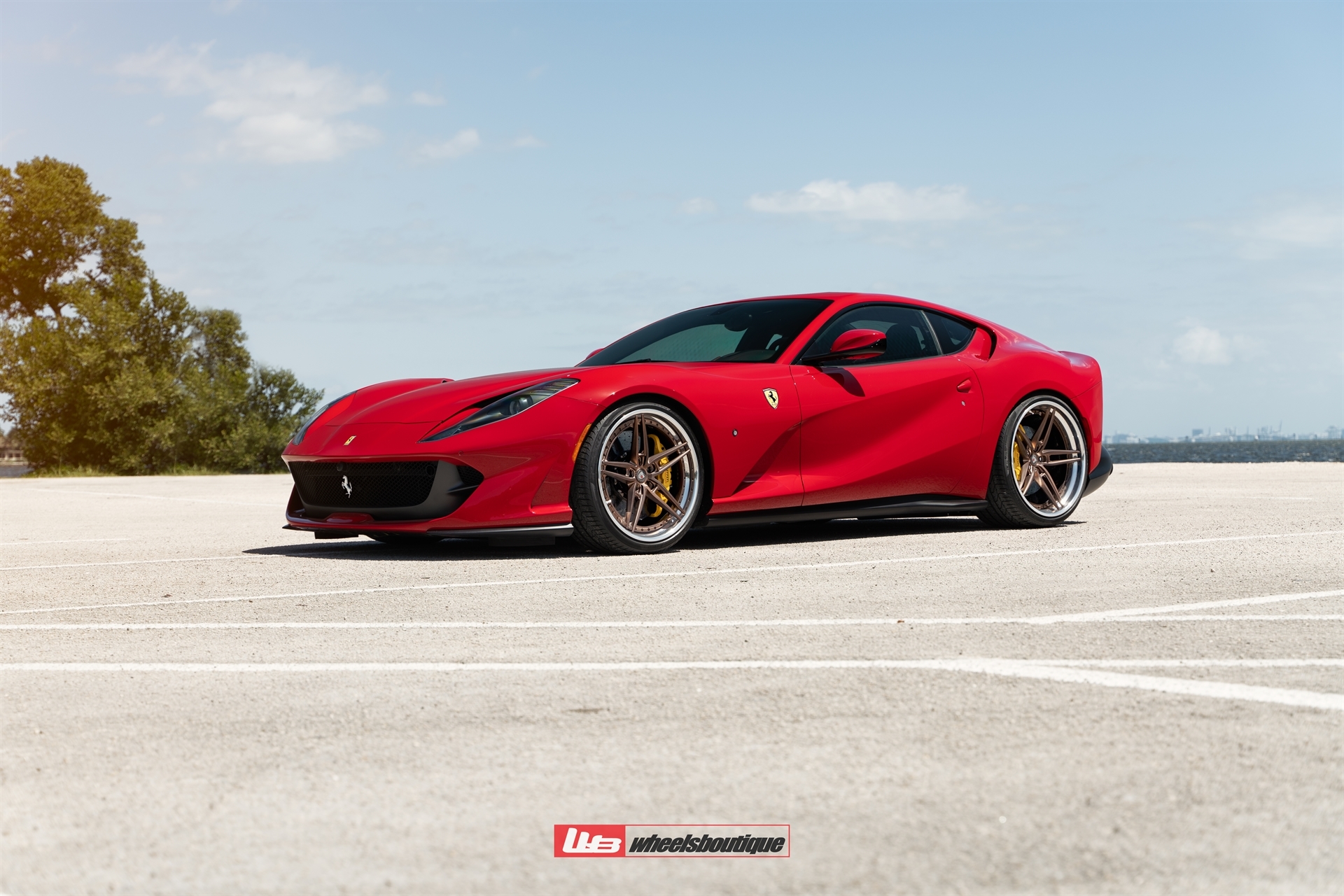 Ferrari 812 | Rosso Corsa | on ANRKY AN37 | Two-Tone: Frozen Brushed Bronze Face + Frozen Polished Bronze Windows