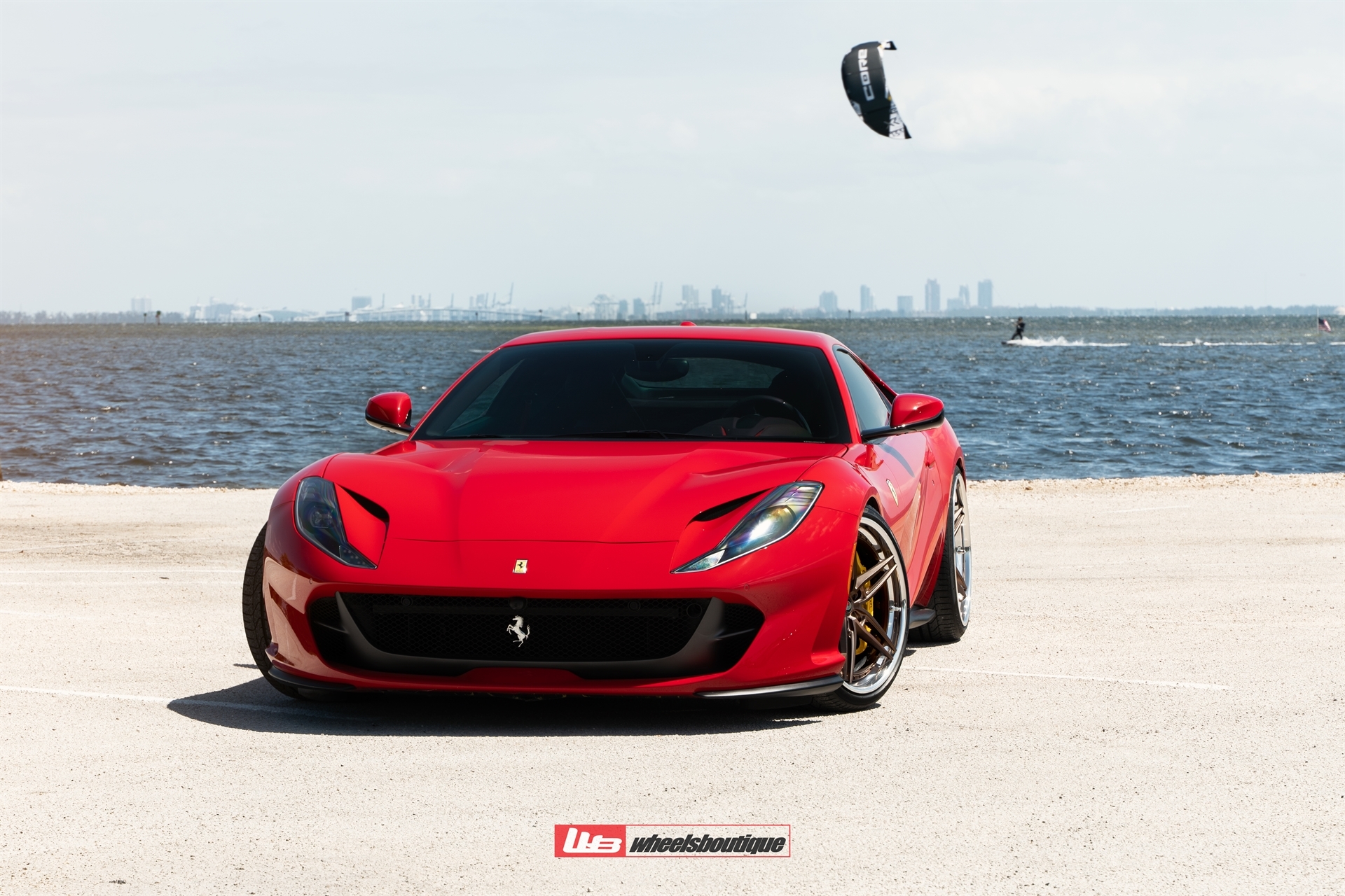 Ferrari 812 | Rosso Corsa | on ANRKY AN37 | Two-Tone: Frozen Brushed Bronze Face + Frozen Polished Bronze Windows