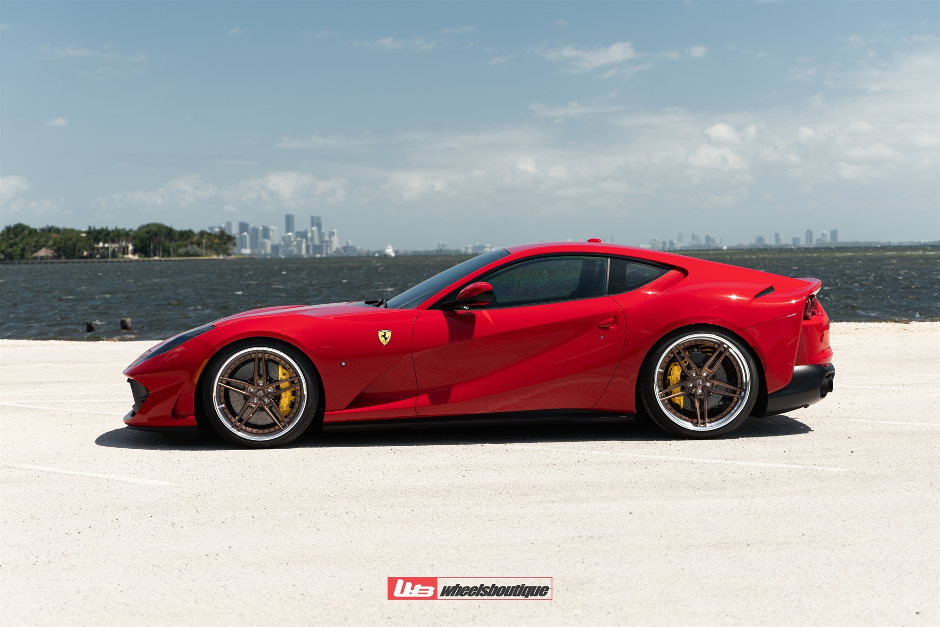 Ferrari 812 | Rosso Corsa | on ANRKY AN37 | Two-Tone: Frozen Brushed Bronze Face + Frozen Polished Bronze Windows