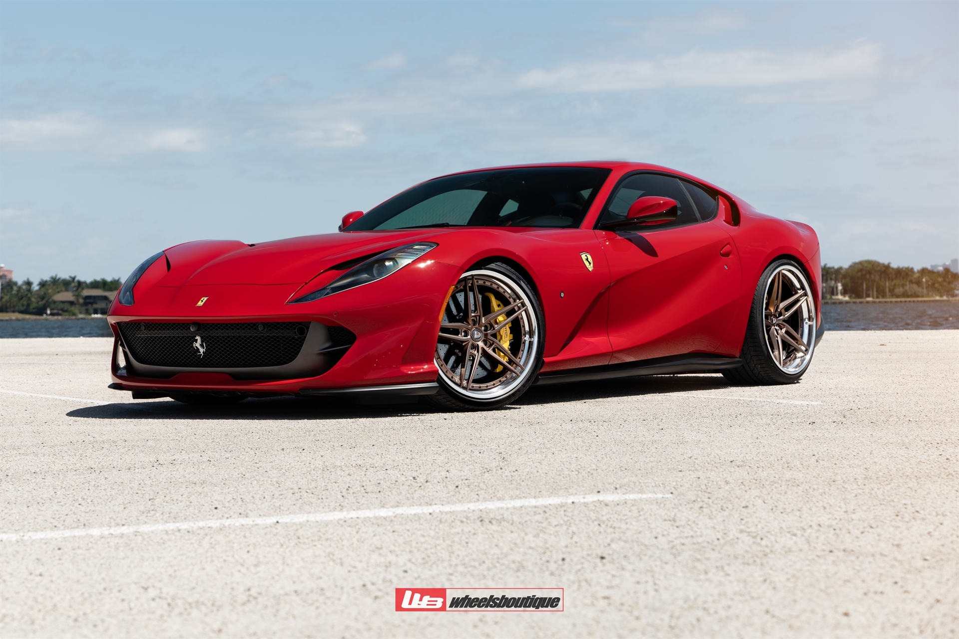 Ferrari 812 | Rosso Corsa | on ANRKY AN37 | Two-Tone: Frozen Brushed Bronze Face + Frozen Polished Bronze Windows