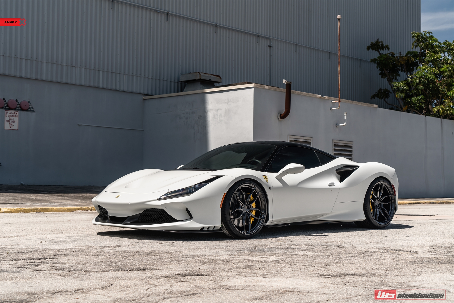 Ferrari F8 |  Bianco Avus | on ANRKY AN10 | Mirror Polished Smoke