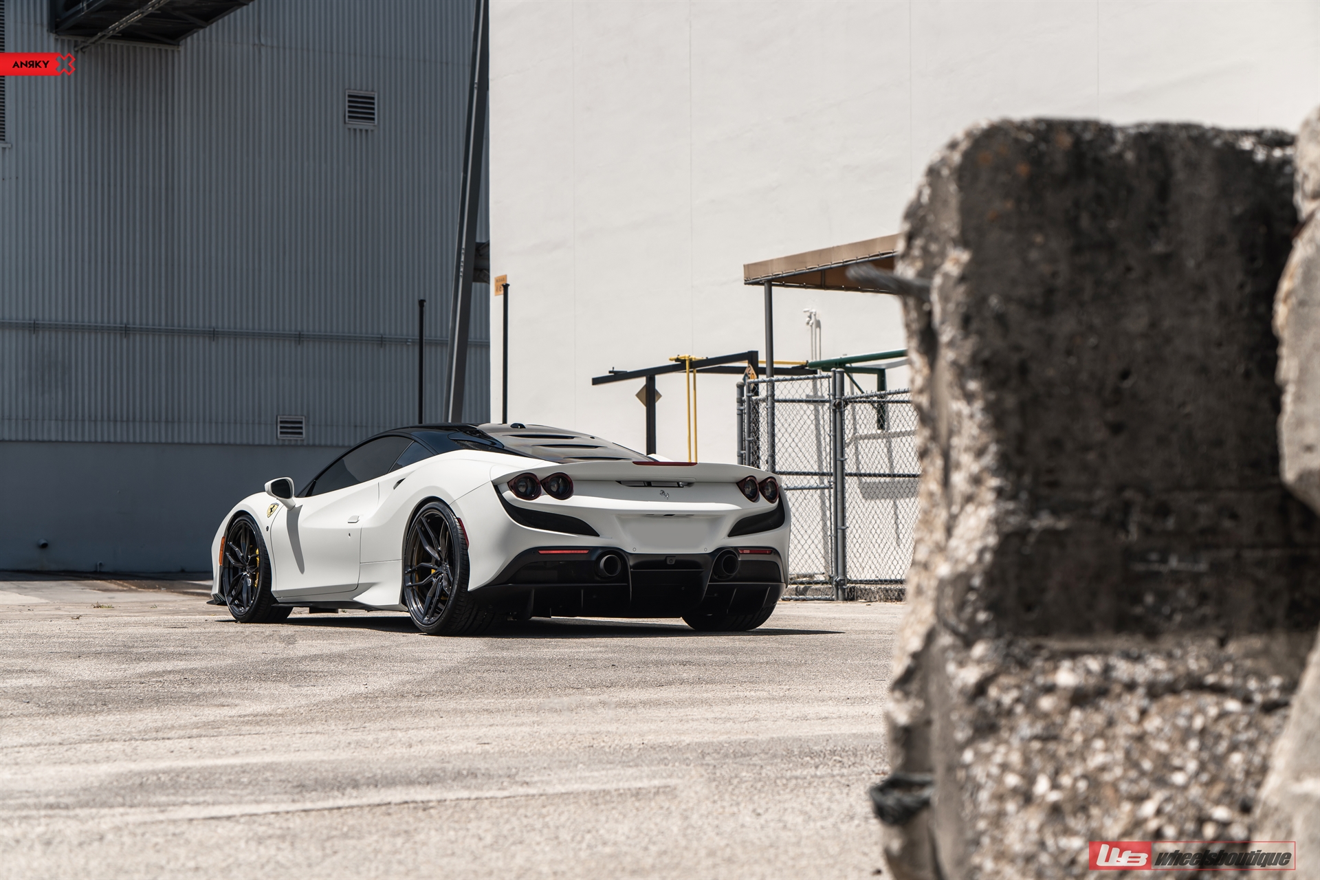 Ferrari F8 |  Bianco Avus | on ANRKY AN10 | Mirror Polished Smoke