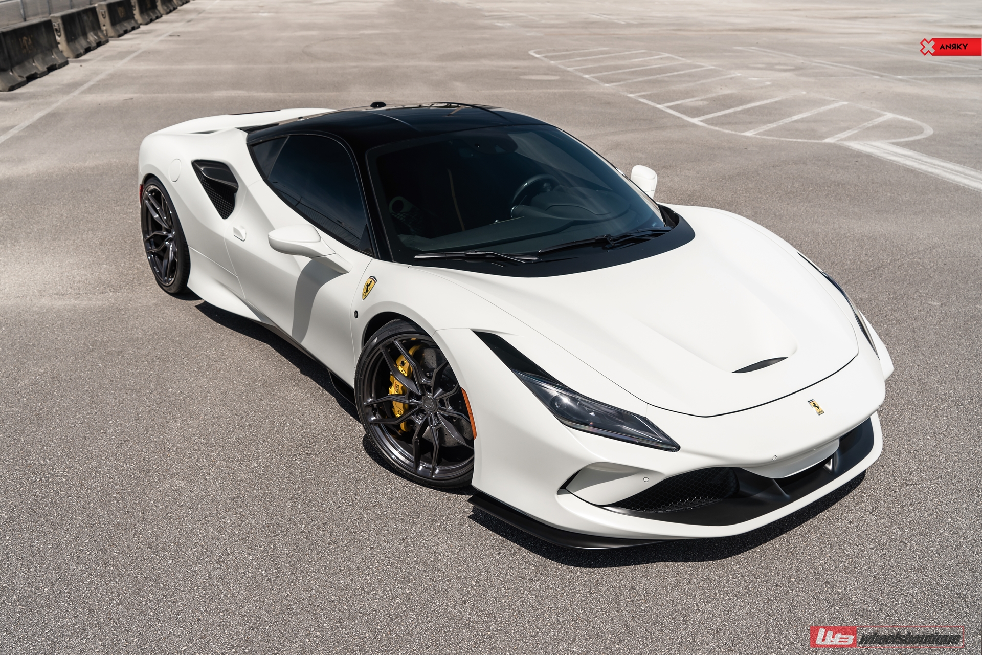 Ferrari F8 |  Bianco Avus | on ANRKY AN10 | Mirror Polished Smoke