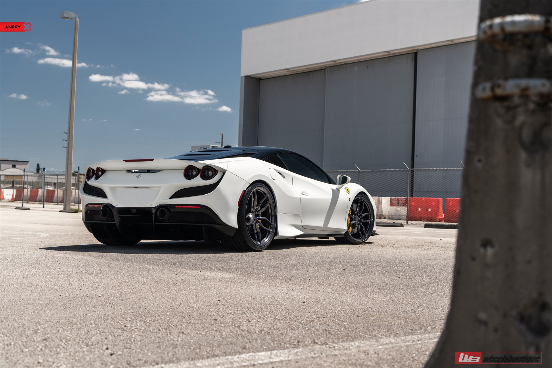 Ferrari F8 |  Bianco Avus | on ANRKY AN10 | Mirror Polished Smoke