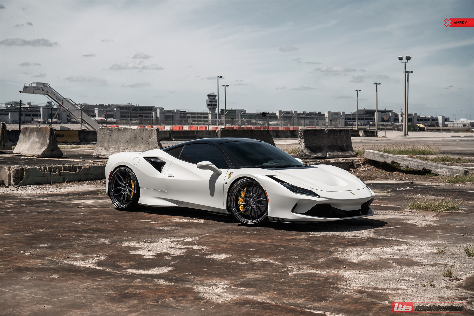 Ferrari F8 |  Bianco Avus | on ANRKY AN10 | Mirror Polished Smoke