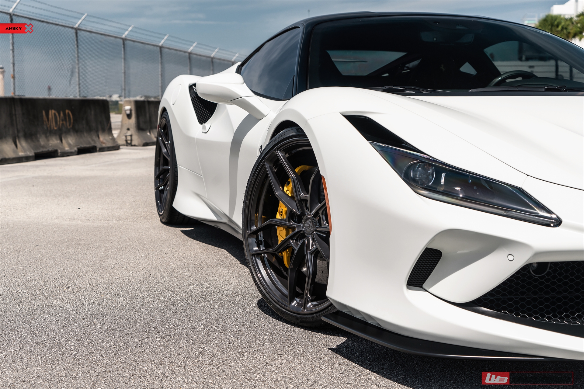 Ferrari F8 |  Bianco Avus | on ANRKY AN10 | Mirror Polished Smoke