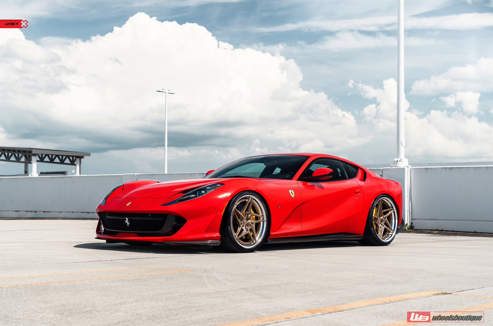 Ferrari 812 | Rosso Corsa | on ANRKY S3-X3 | Brushed Champagne
