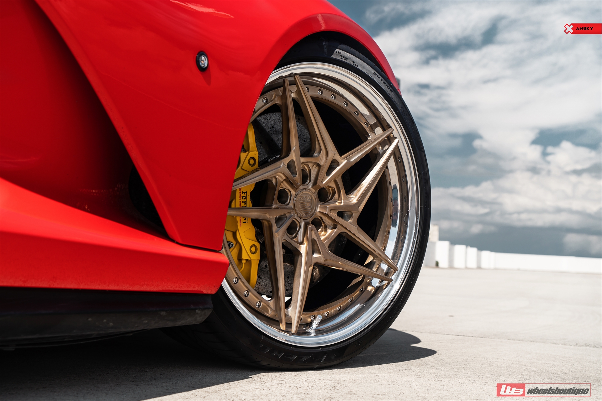 Ferrari 812 | Rosso Corsa | on ANRKY S3-X3 | Brushed Champagne