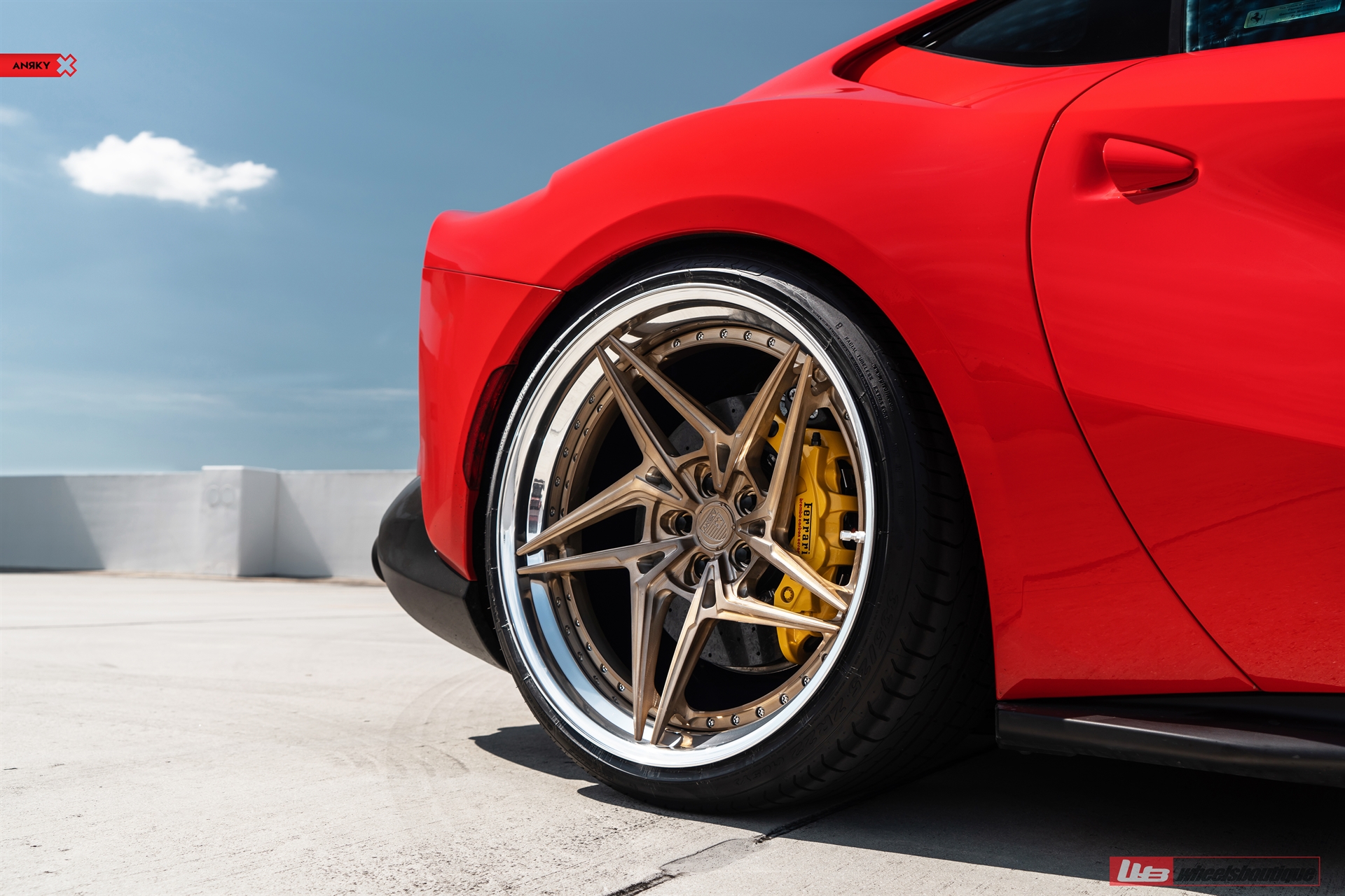 Ferrari 812 | Rosso Corsa | on ANRKY S3-X3 | Brushed Champagne