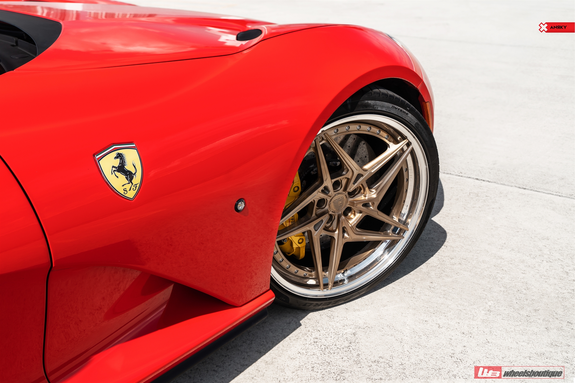 Ferrari 812 | Rosso Corsa | on ANRKY S3-X3 | Brushed Champagne