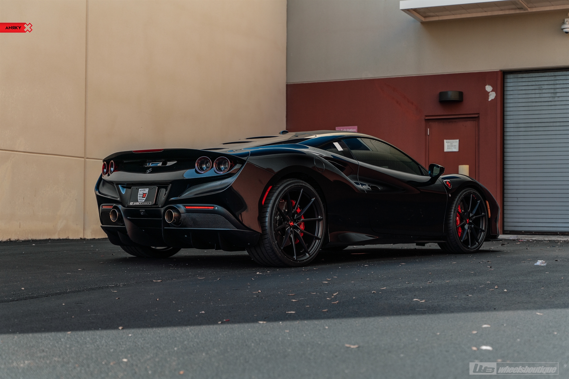 Ferrari F8 | Nero | on ANRKY AN12 | Satin Black