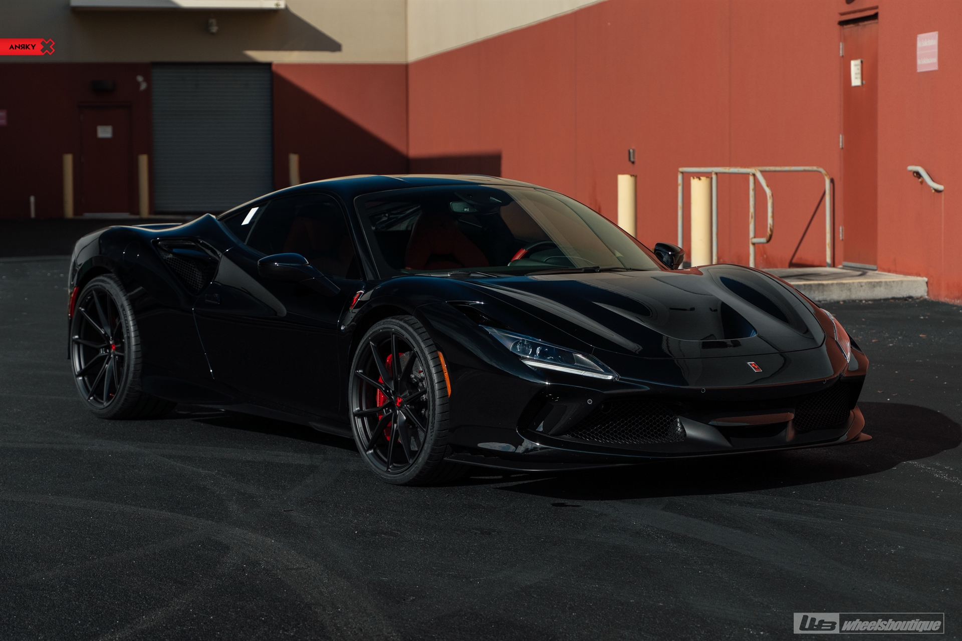 Ferrari F8 | Nero | on ANRKY AN12 | Satin Black