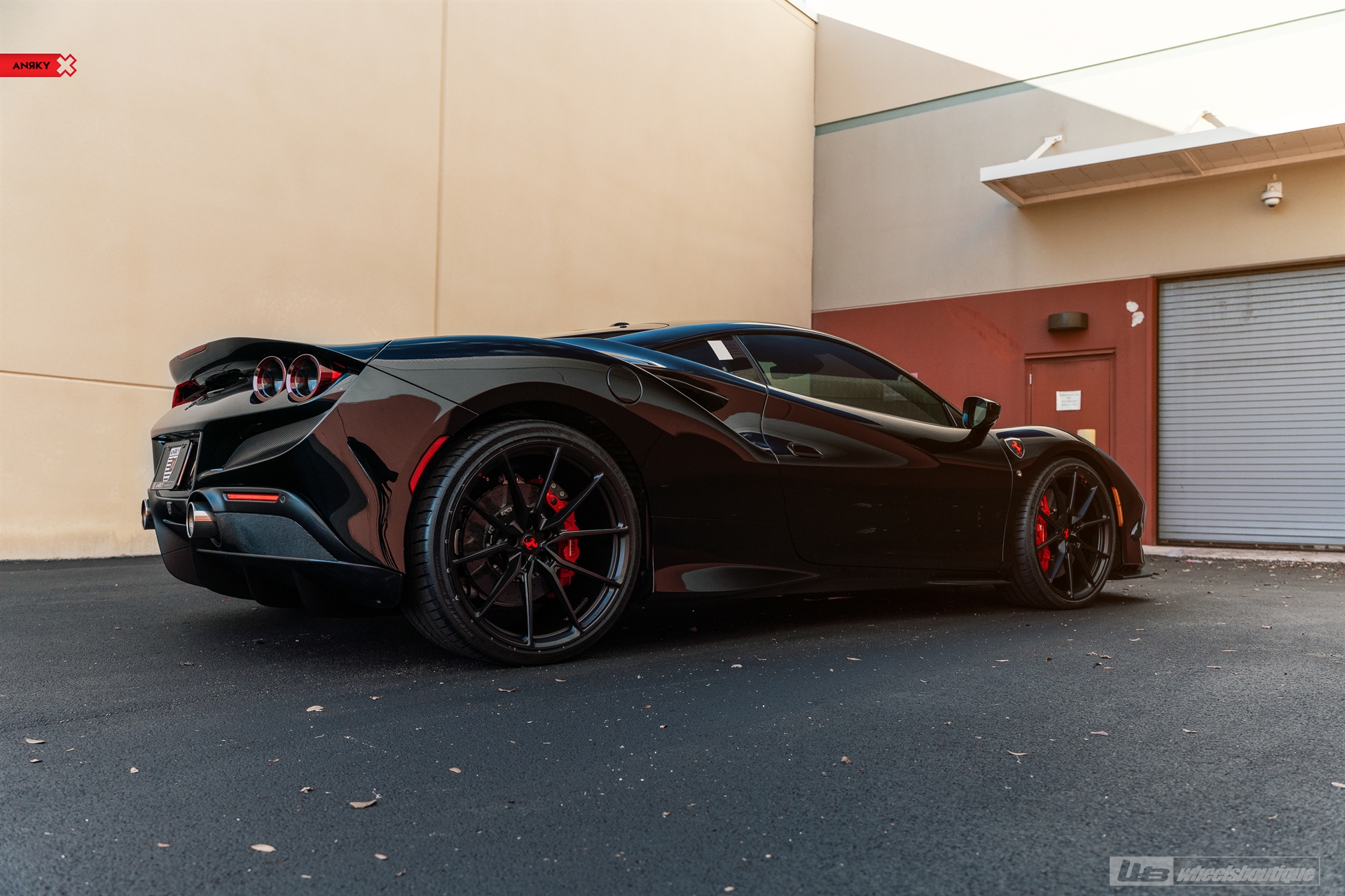 Ferrari F8 | Nero | on ANRKY AN12 | Satin Black
