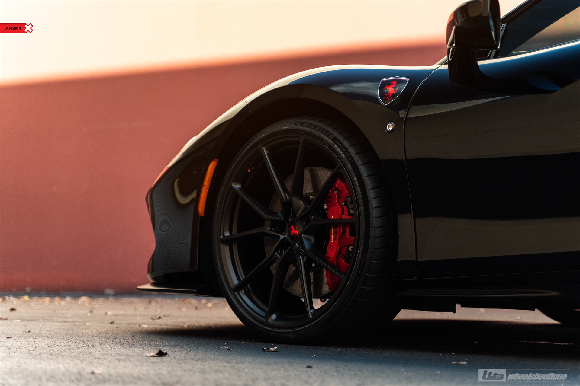 Ferrari F8 | Nero | on ANRKY AN12 | Satin Black