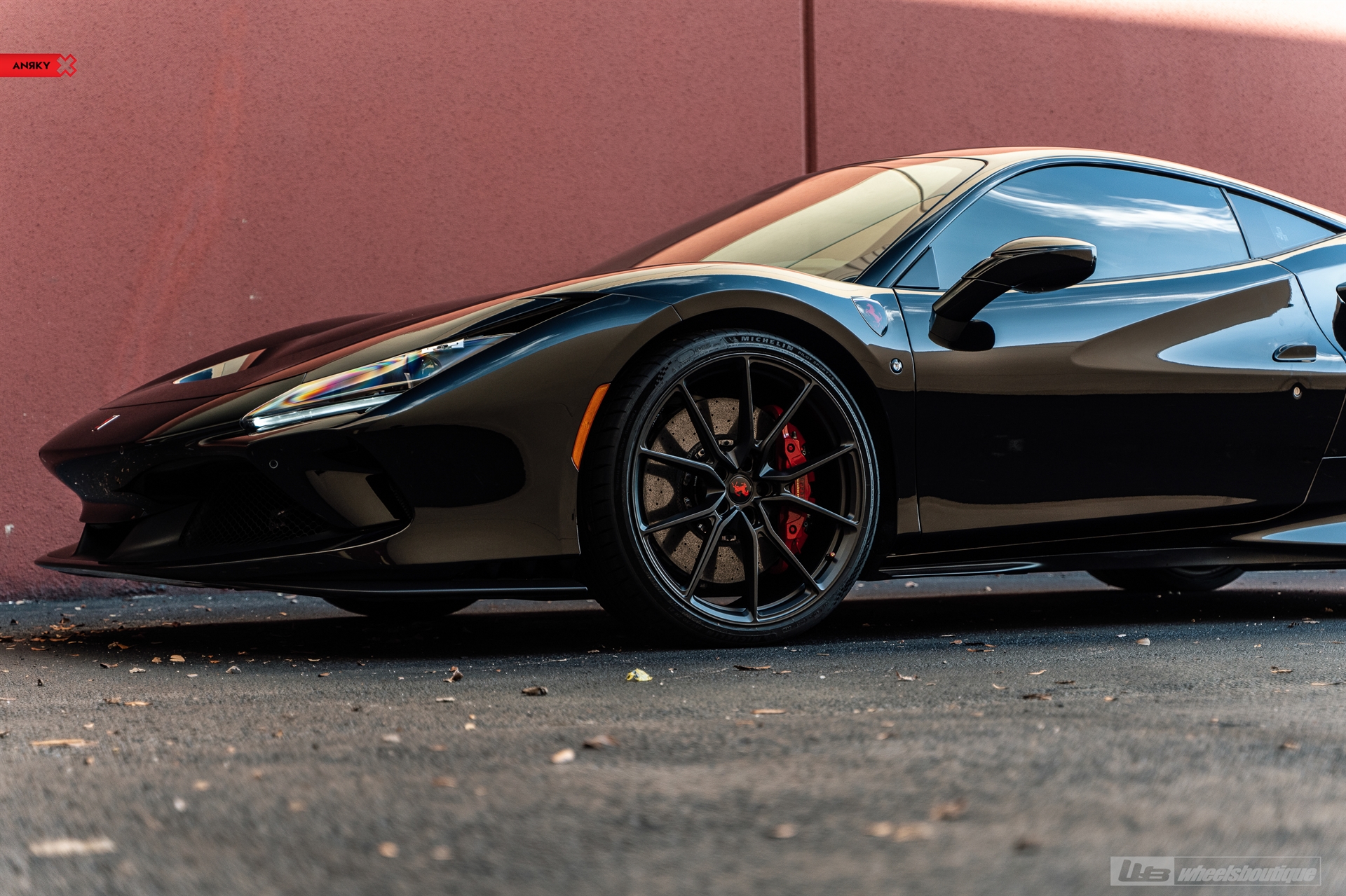 Ferrari F8 | Nero | on ANRKY AN12 | Satin Black