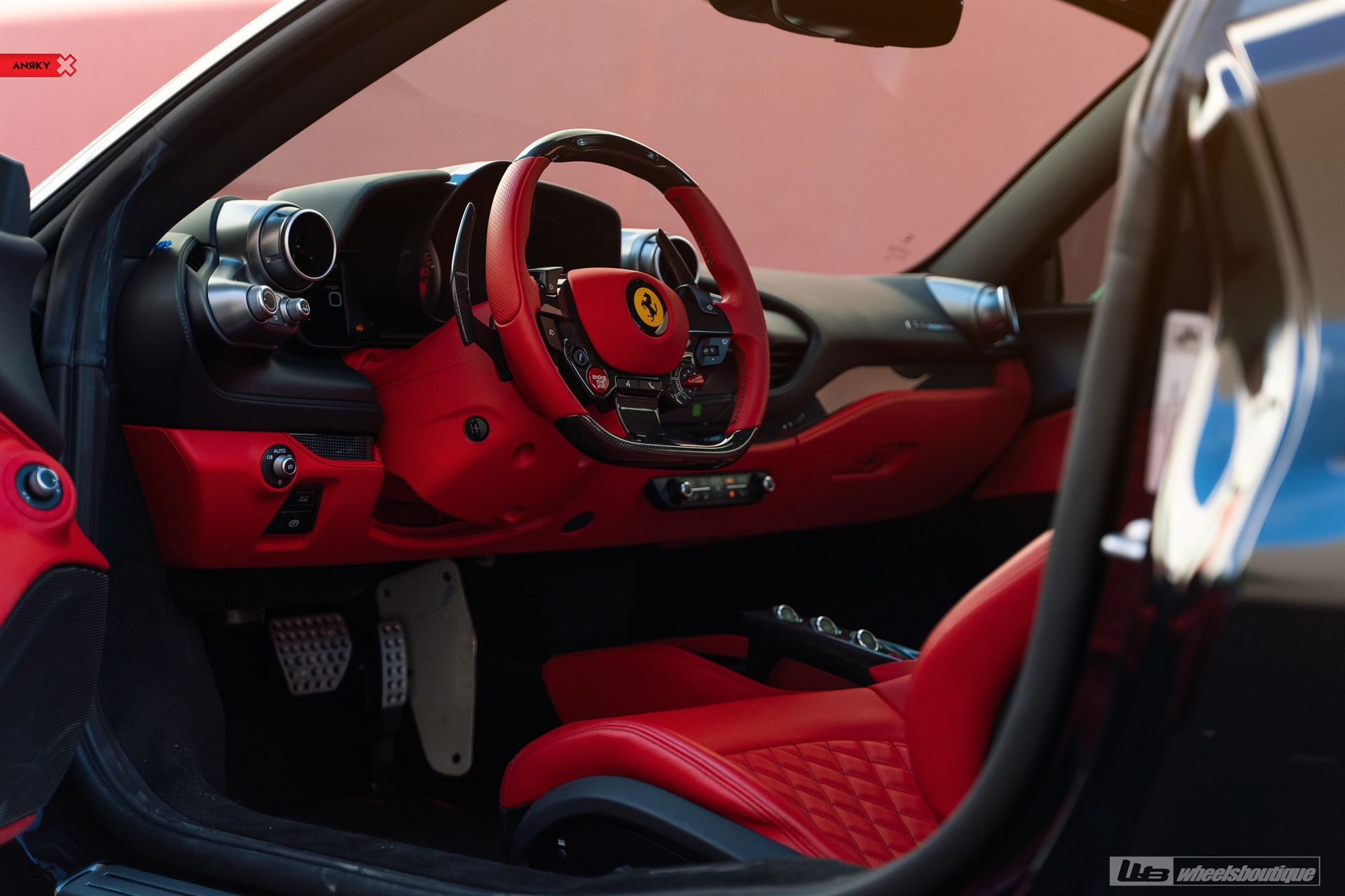 Ferrari F8 | Nero | on ANRKY AN12 | Satin Black