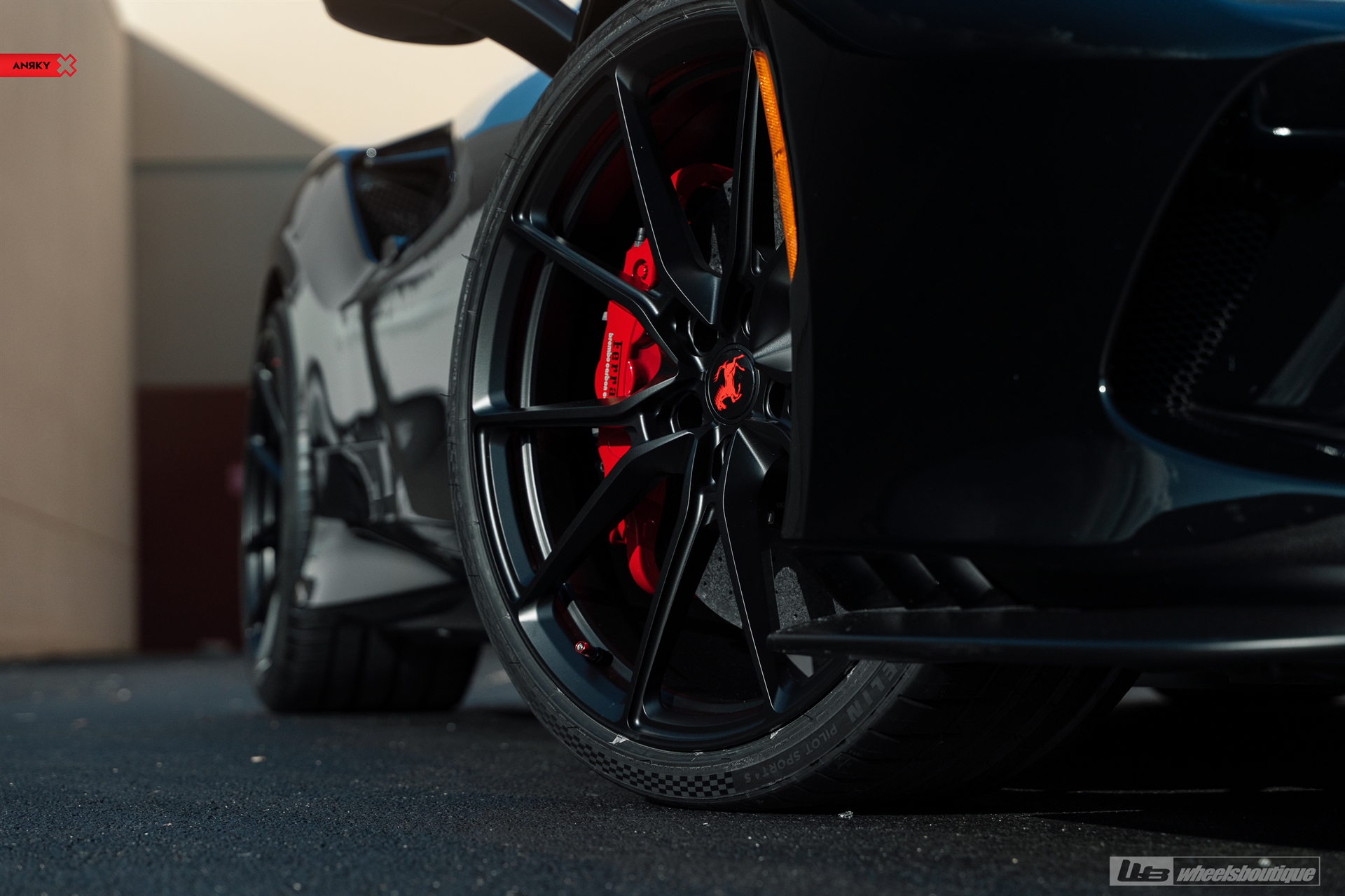 Ferrari F8 | Nero | on ANRKY AN12 | Satin Black