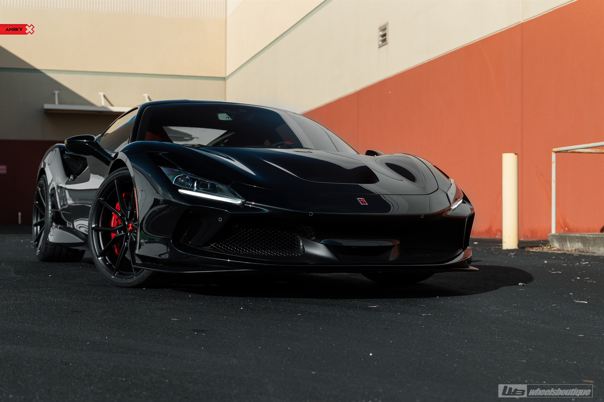 Ferrari F8 | Nero | on ANRKY AN12 | Satin Black