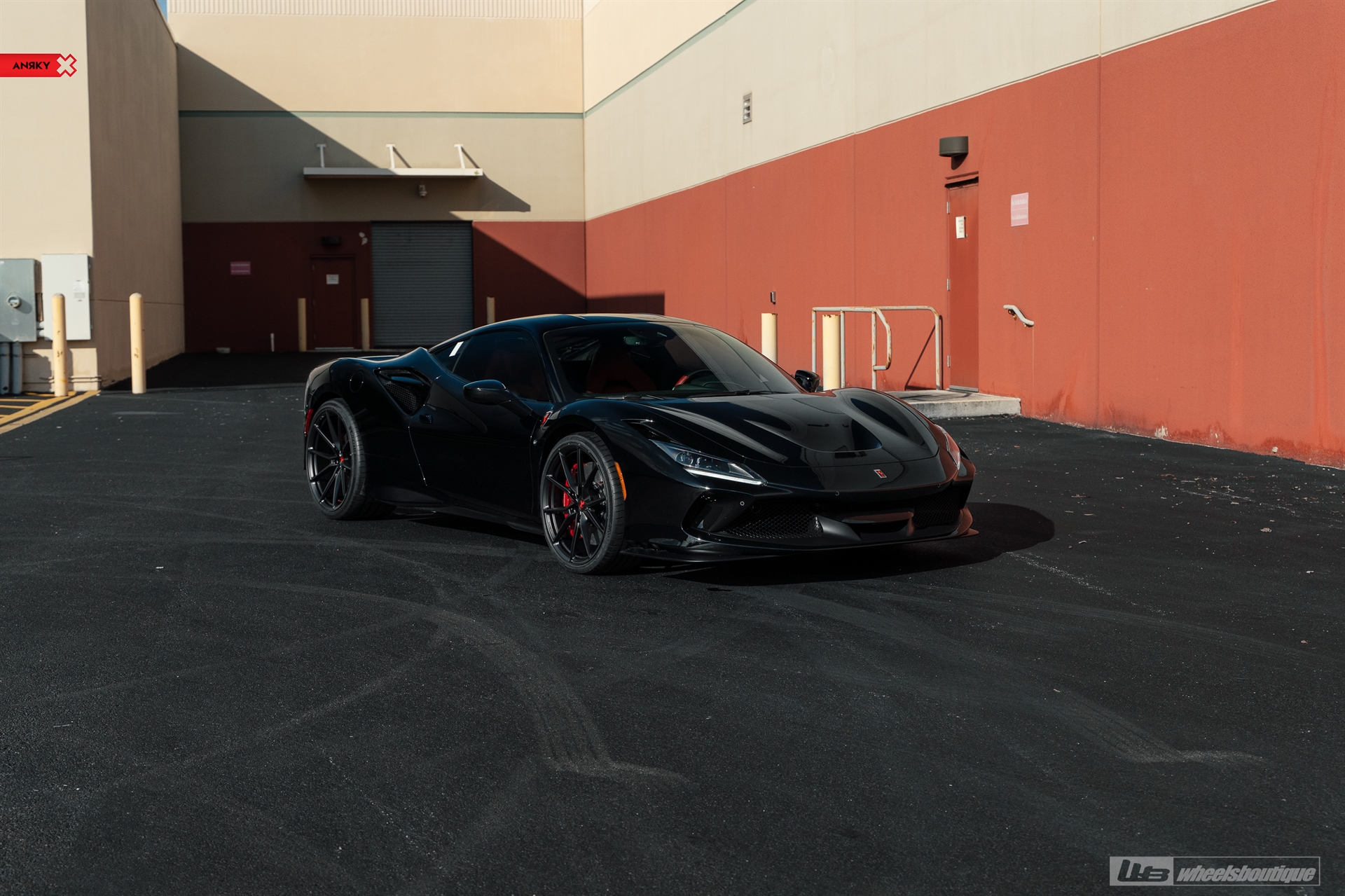 Ferrari F8 | Nero | on ANRKY AN12 | Satin Black