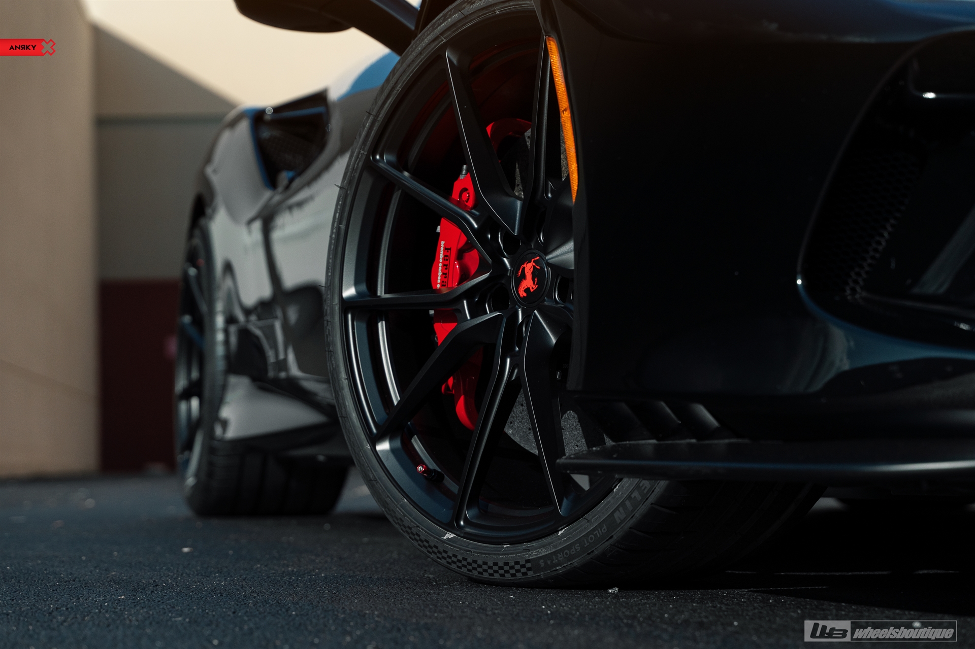 Ferrari F8 | Nero | on ANRKY AN12 | Satin Black