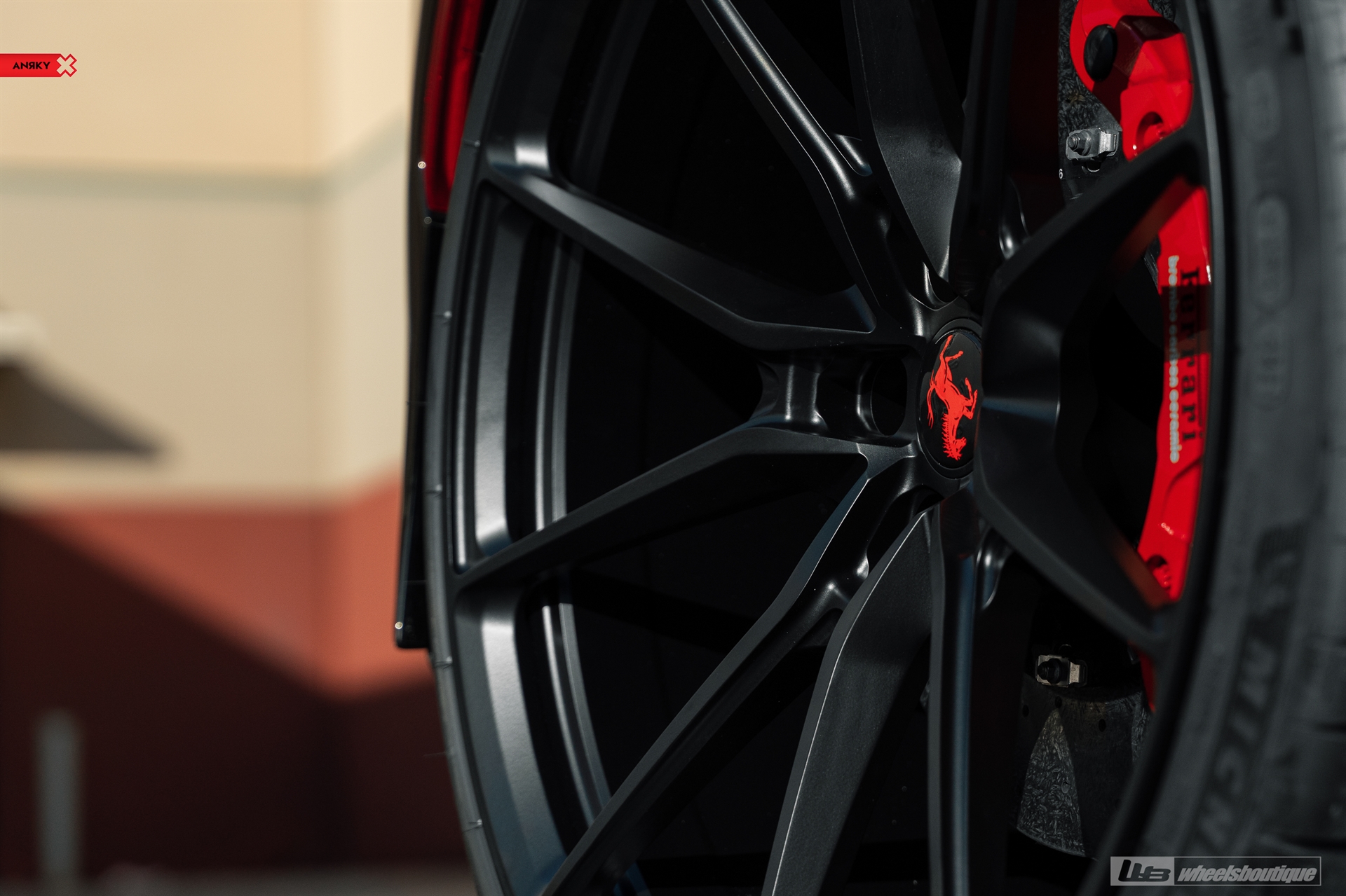 Ferrari F8 | Nero | on ANRKY AN12 | Satin Black