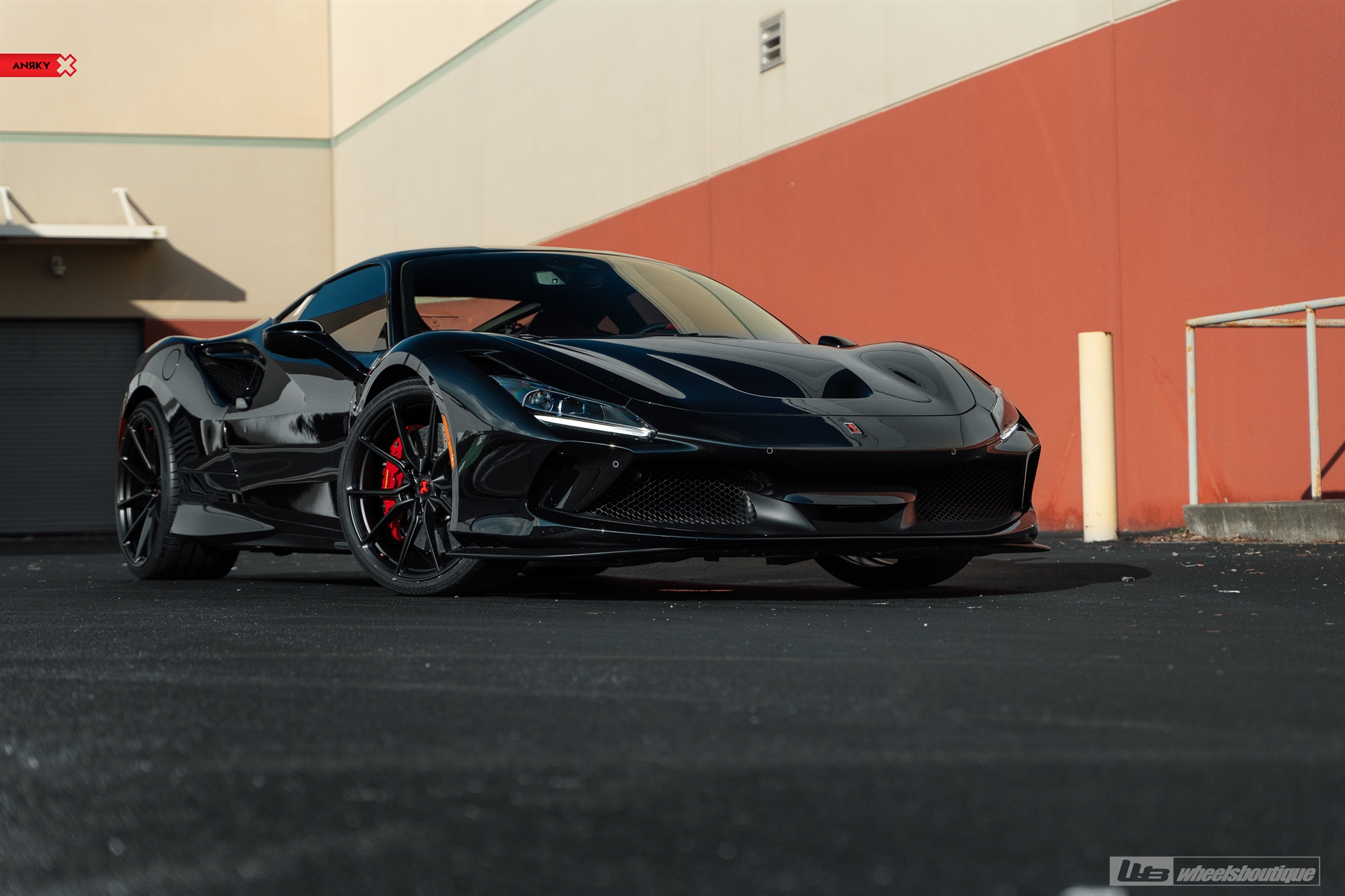 Ferrari F8 | Nero | on ANRKY AN12 | Satin Black