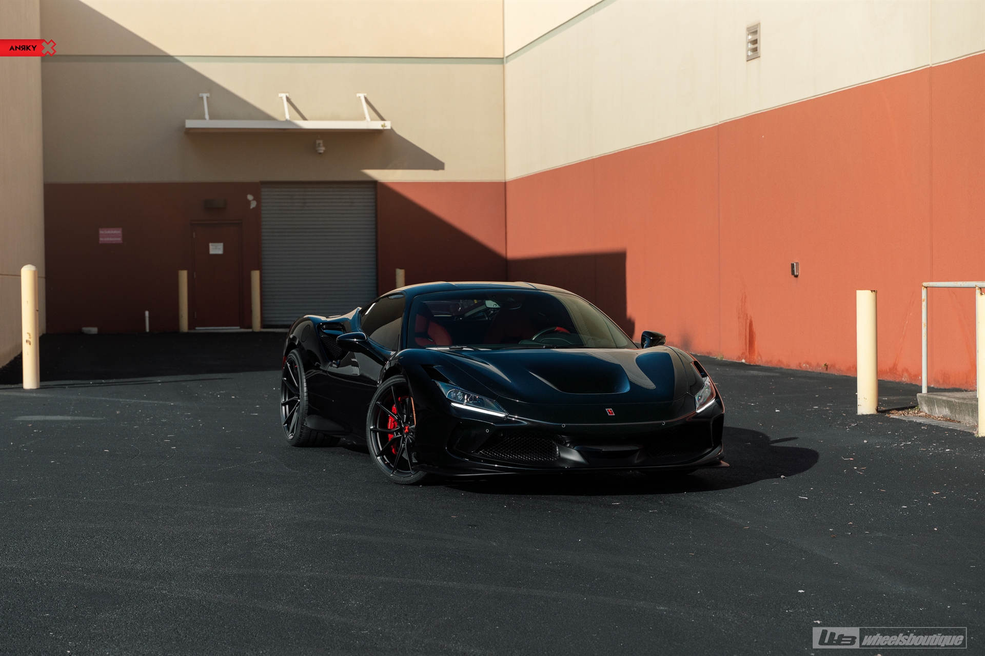Ferrari F8 | Nero | on ANRKY AN12 | Satin Black