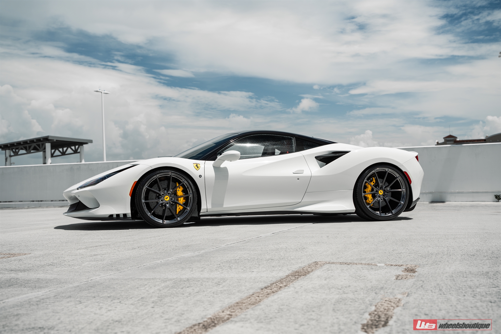 Ferrari F8 | Bianco Avus | on ANRKY AN12 | Mirror Polished Smoke