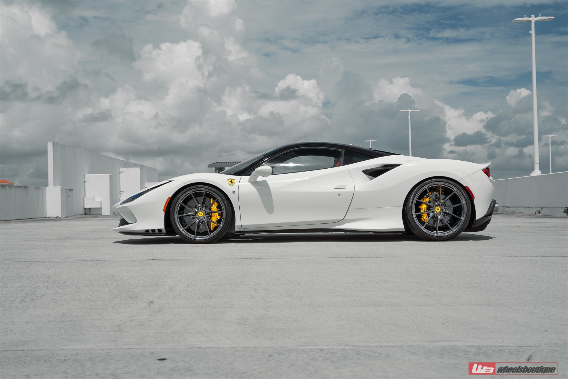 Ferrari F8 | Bianco Avus | on ANRKY AN12 | Mirror Polished Smoke