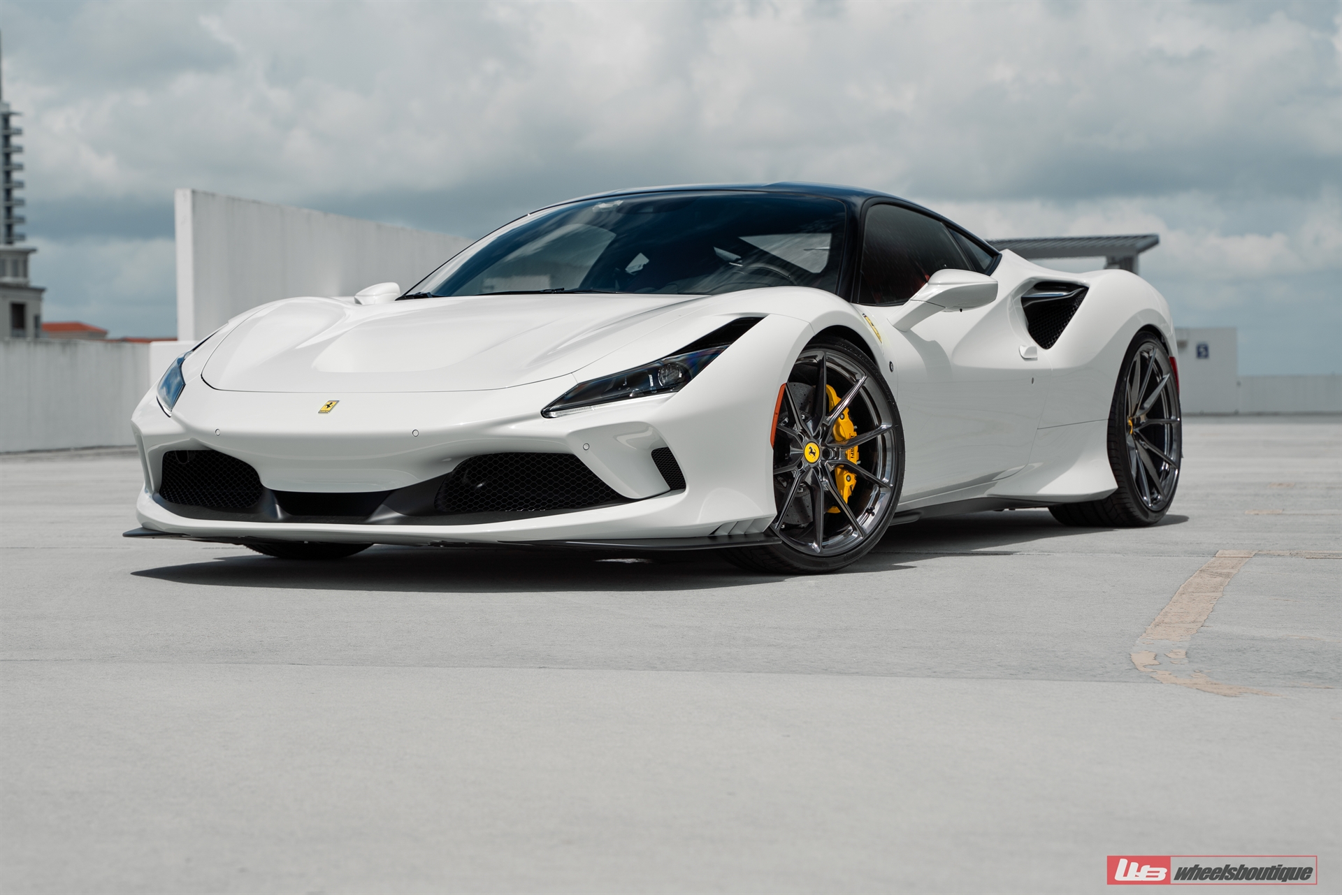 Ferrari F8 | Bianco Avus | on ANRKY AN12 | Mirror Polished Smoke