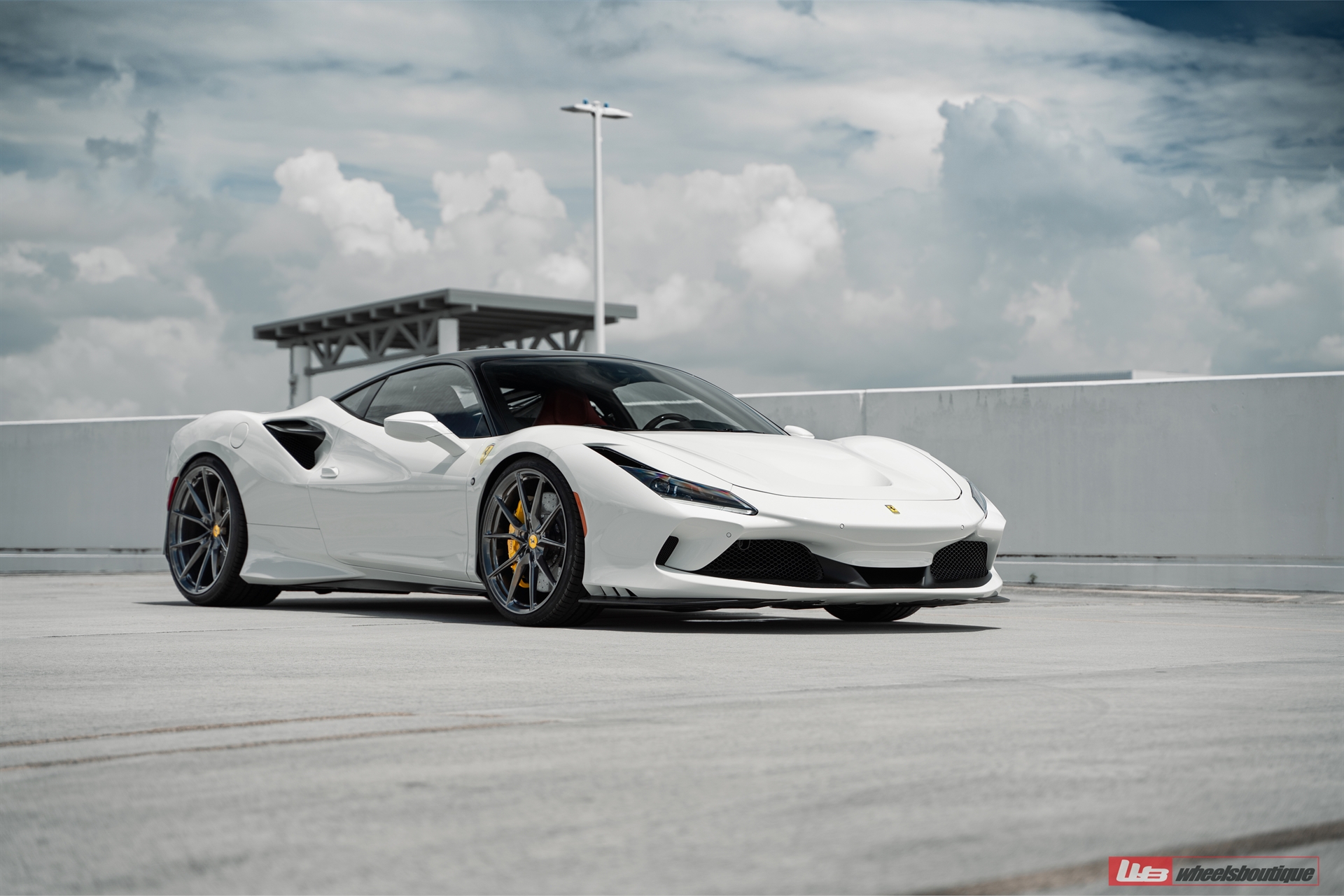 Ferrari F8 | Bianco Avus | on ANRKY AN12 | Mirror Polished Smoke