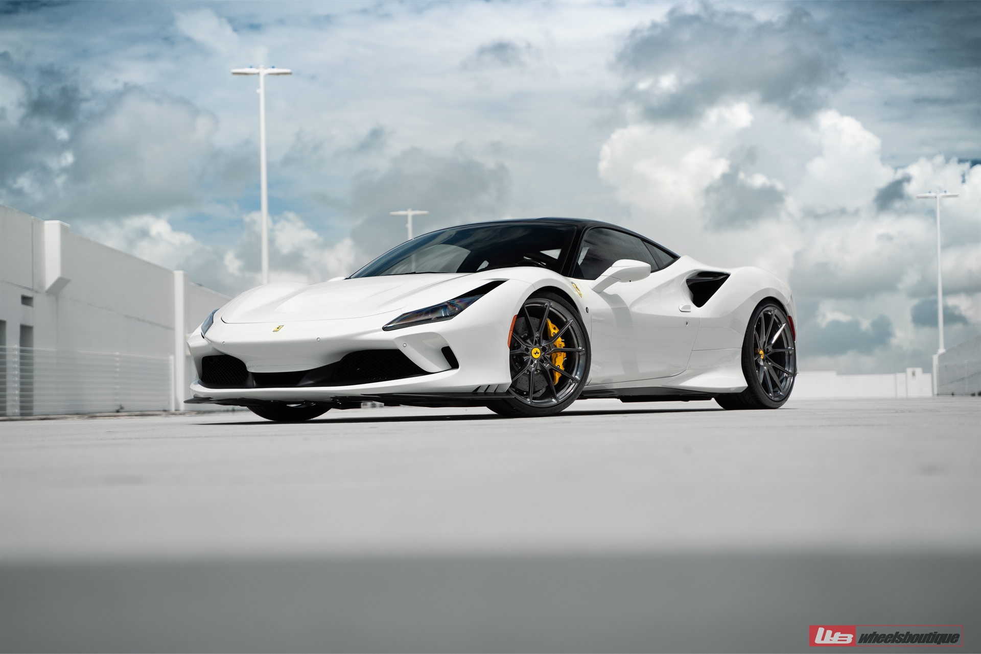 Ferrari F8 | Bianco Avus | on ANRKY AN12 | Mirror Polished Smoke