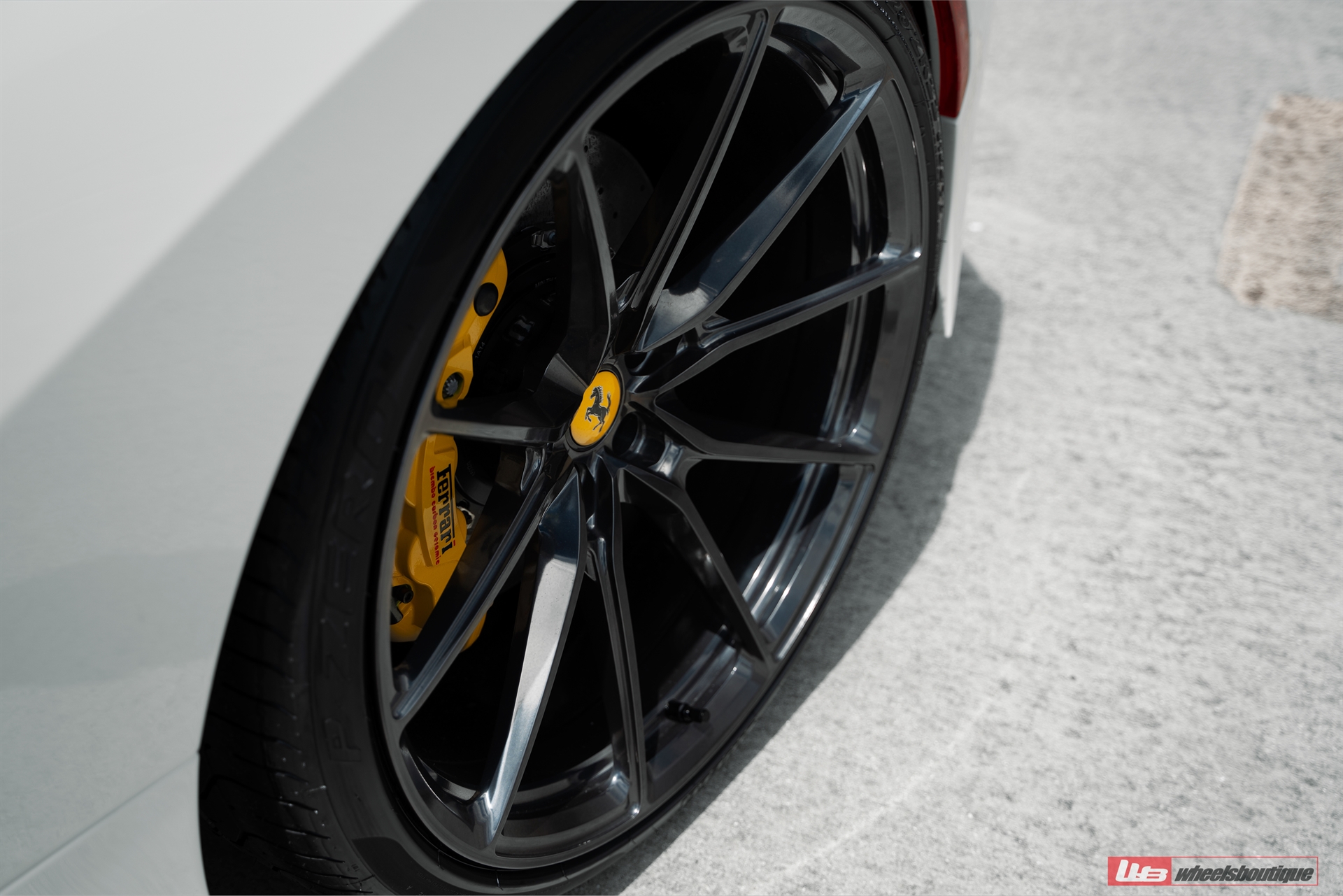 Ferrari F8 | Bianco Avus | on ANRKY AN12 | Mirror Polished Smoke