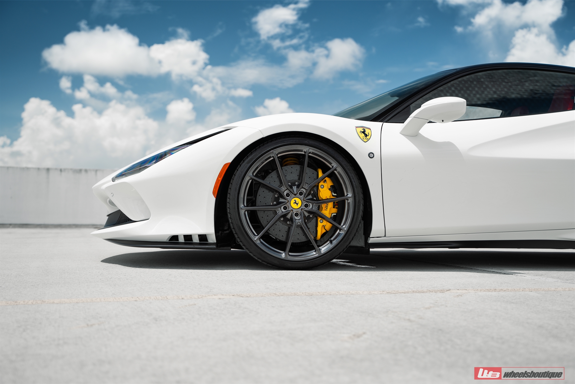Ferrari F8 | Bianco Avus | on ANRKY AN12 | Mirror Polished Smoke